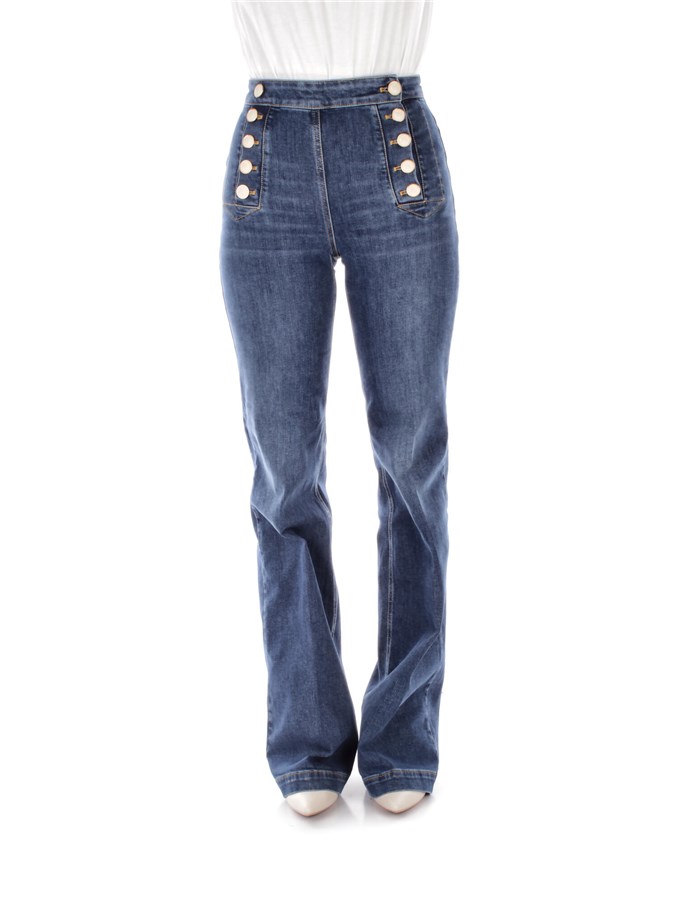 ELISABETTA FRANCHI Jeans Wide Fund Women PJ44D41E2 0 