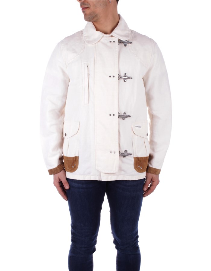 FAY Short jackets Wool white