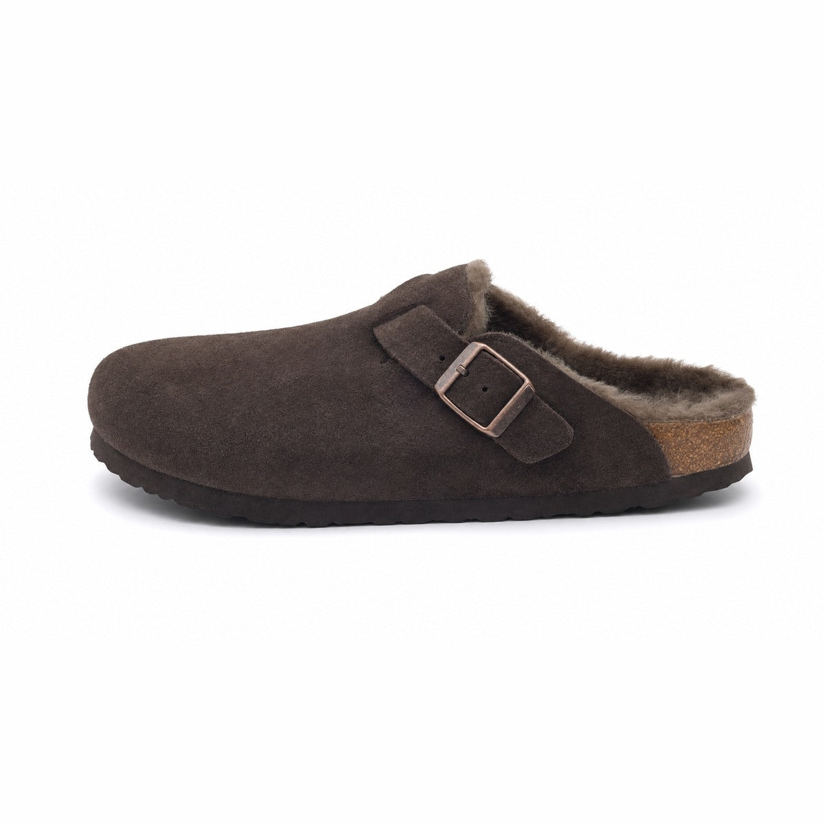 Sandali Unisex BIRKENSTOCK 1020529 MOCCA Boston Shearling Marrone