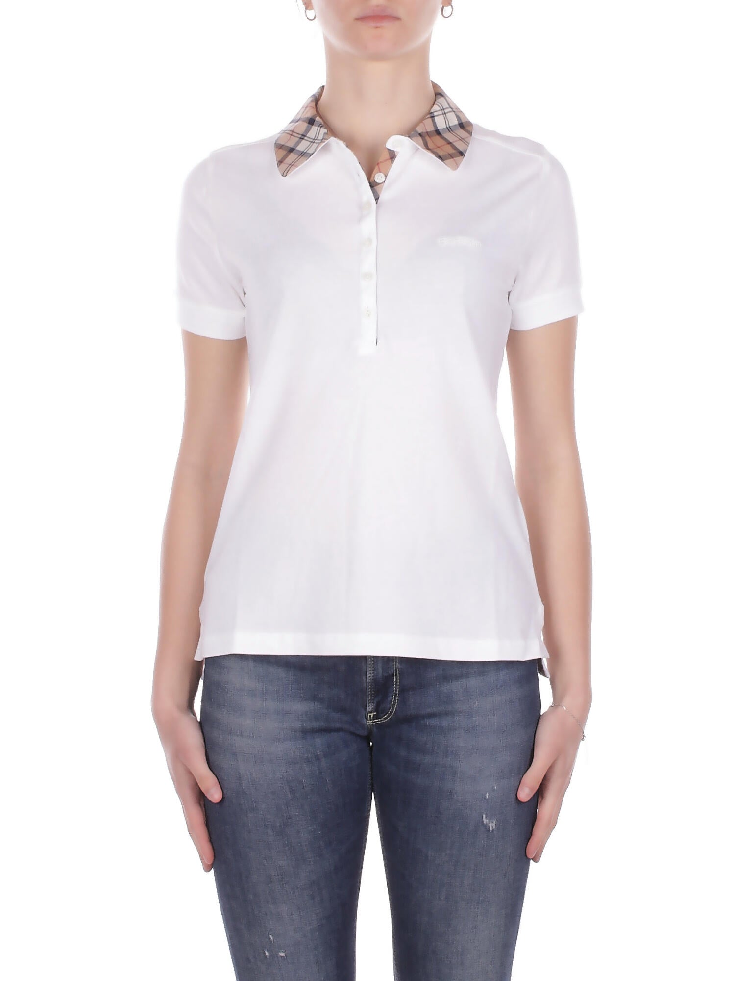 BARBOUR Donna Polo LML0633 WH33 Malvern top White