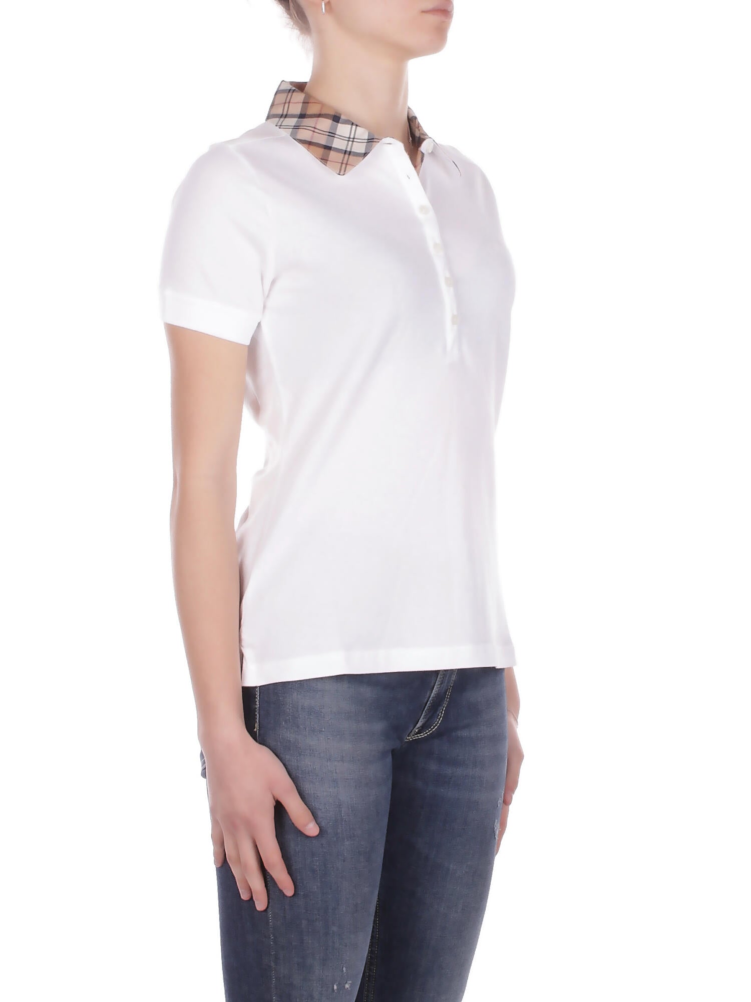 BARBOUR Donna Polo LML0633 WH33 Malvern top White