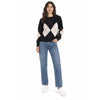 pinko-donna-maglia-107377-a3je-zbf-berna-pull-argyle-traforato-nero-bianco