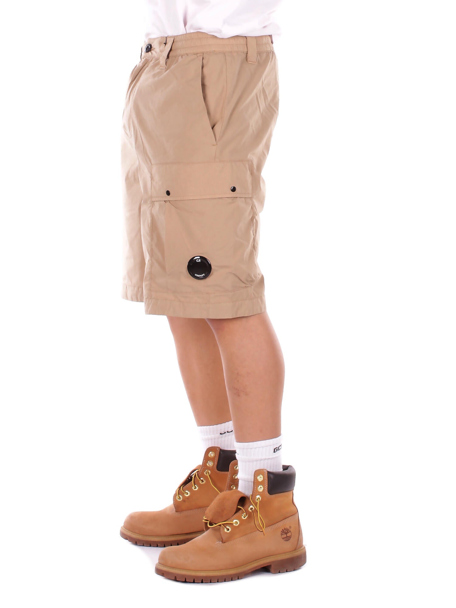Image of CP COMPANY Uomo Bermuda 20CMBE254A006439G 328 Bermuda cargo in 50 fili stret Beige