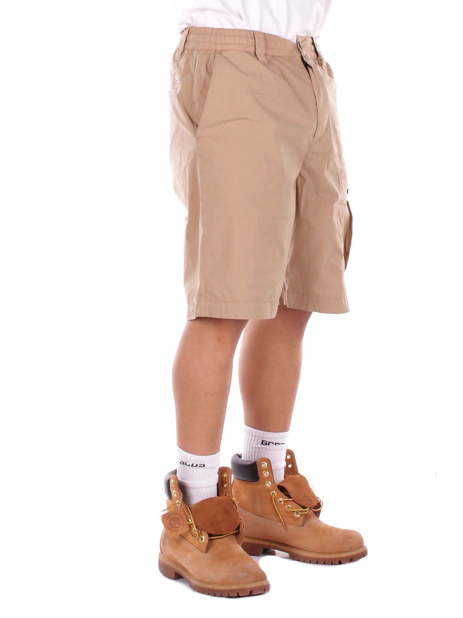 Image of CP COMPANY Uomo Bermuda 20CMBE254A006439G 328 Bermuda cargo in 50 fili stret Beige