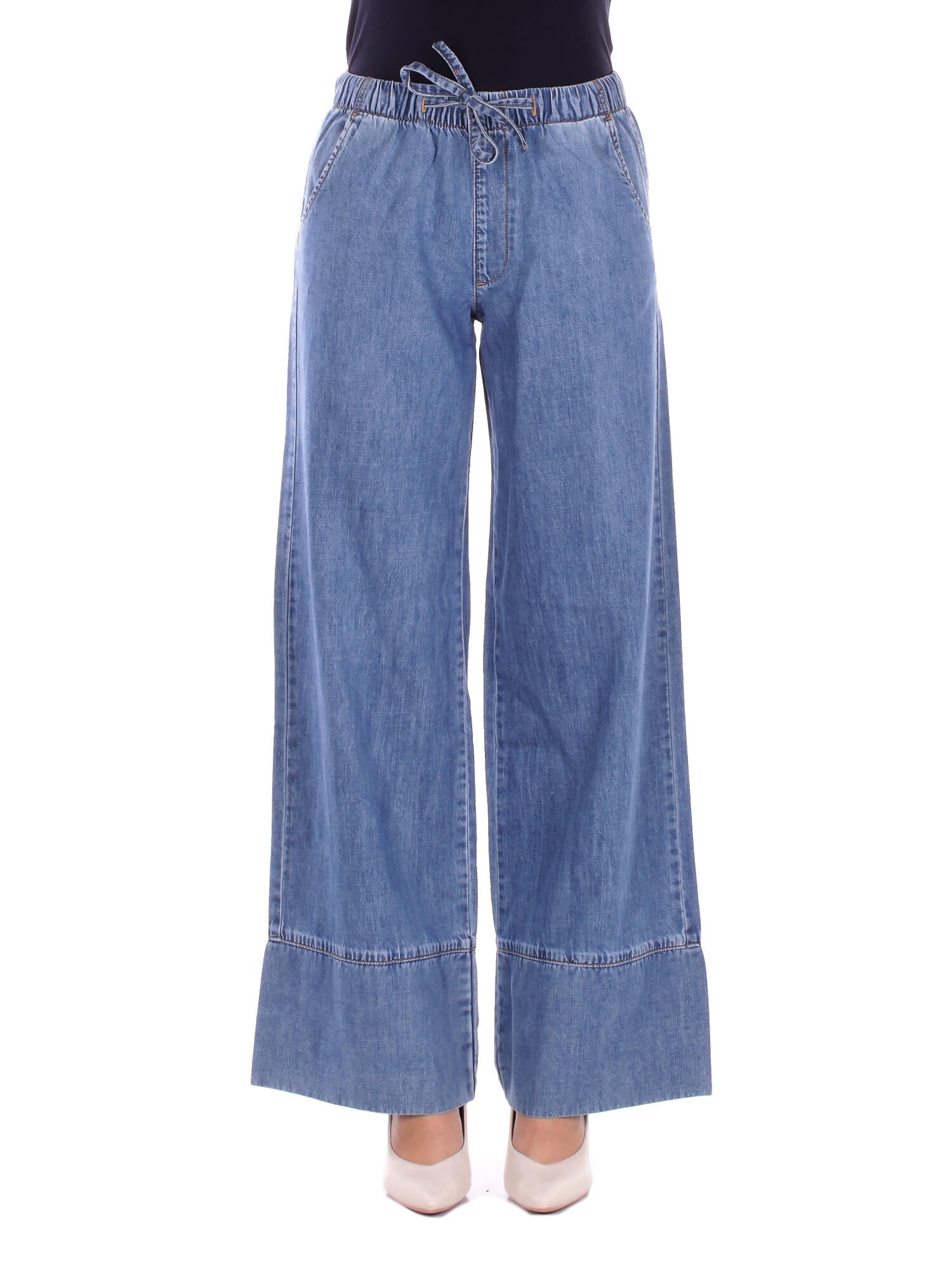 ONLY Donna Jeans 15366051 MEDIUM BLU Onlleola hw string jns dnm Medium blue denim