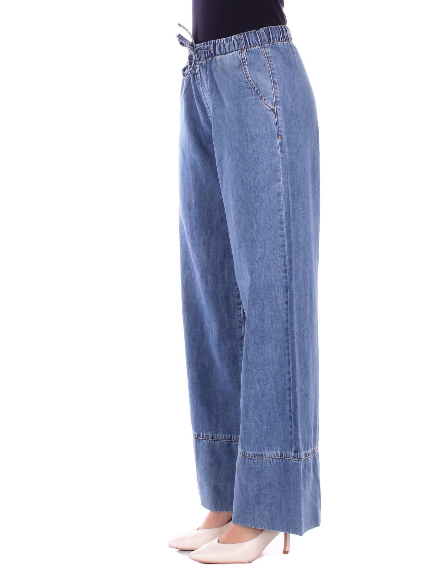 ONLY Donna Jeans 15366051 MEDIUM BLU Onlleola hw string jns dnm Medium blue denim