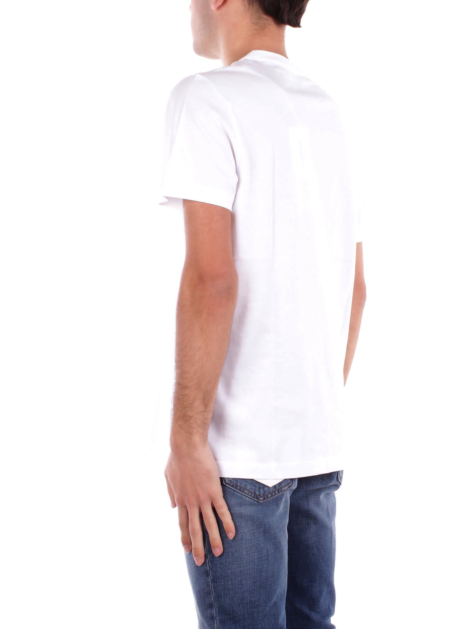 DONDUP Uomo T-shirt US198JF0271U 000 T-shirt regular in jersey basi Bianco