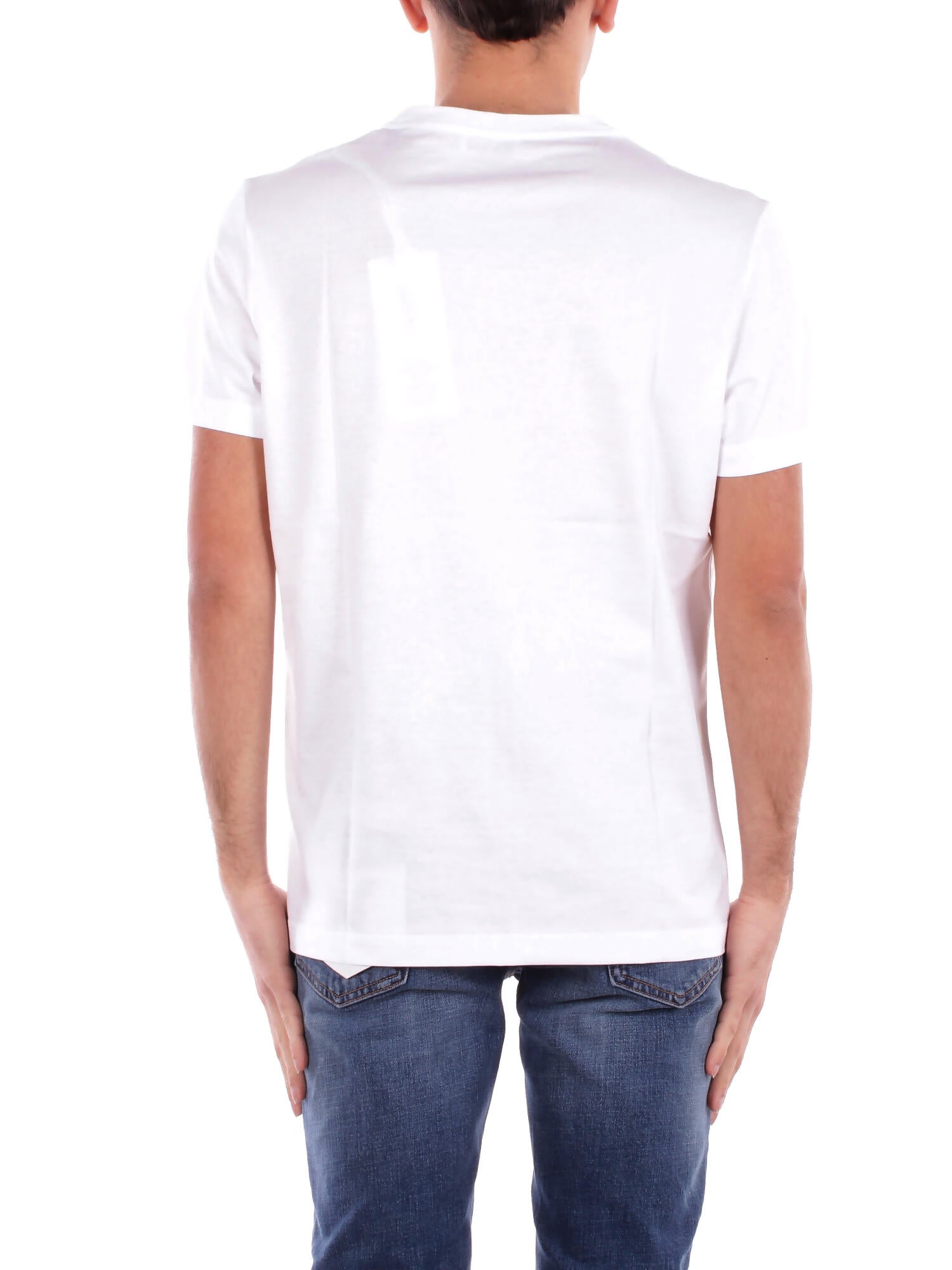 DONDUP Uomo T-shirt US198JF0271U 000 T-shirt regular in jersey basi Bianco