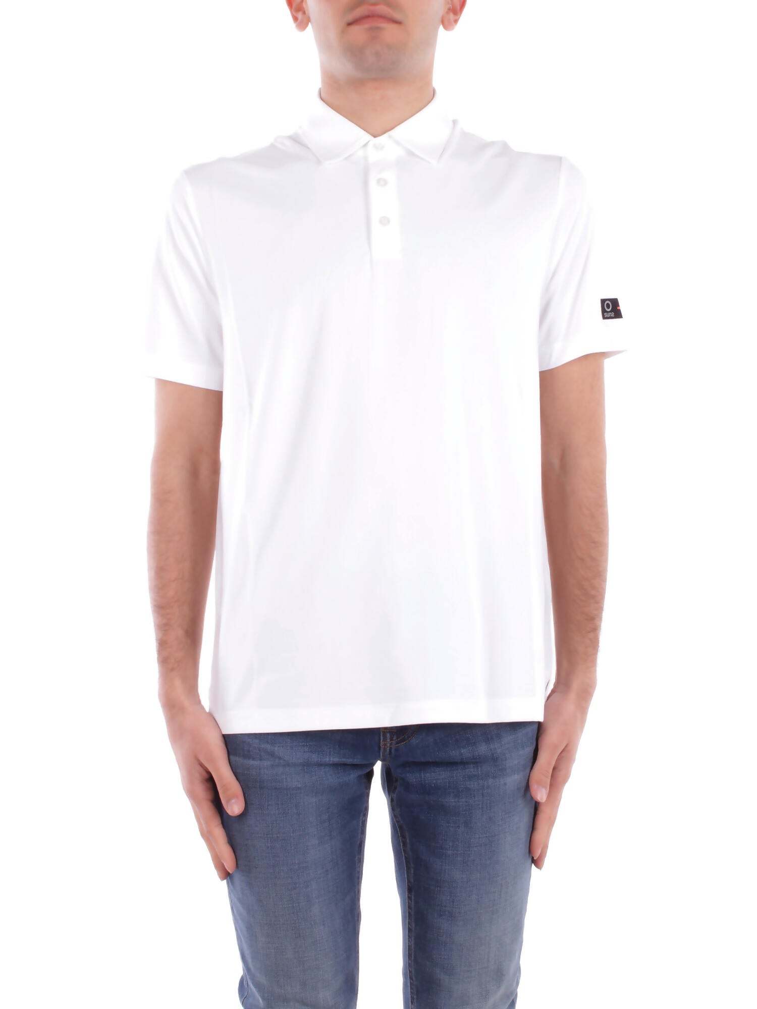 SUNS Uomo Polo PLS51004U WHITE Polo donato teck White