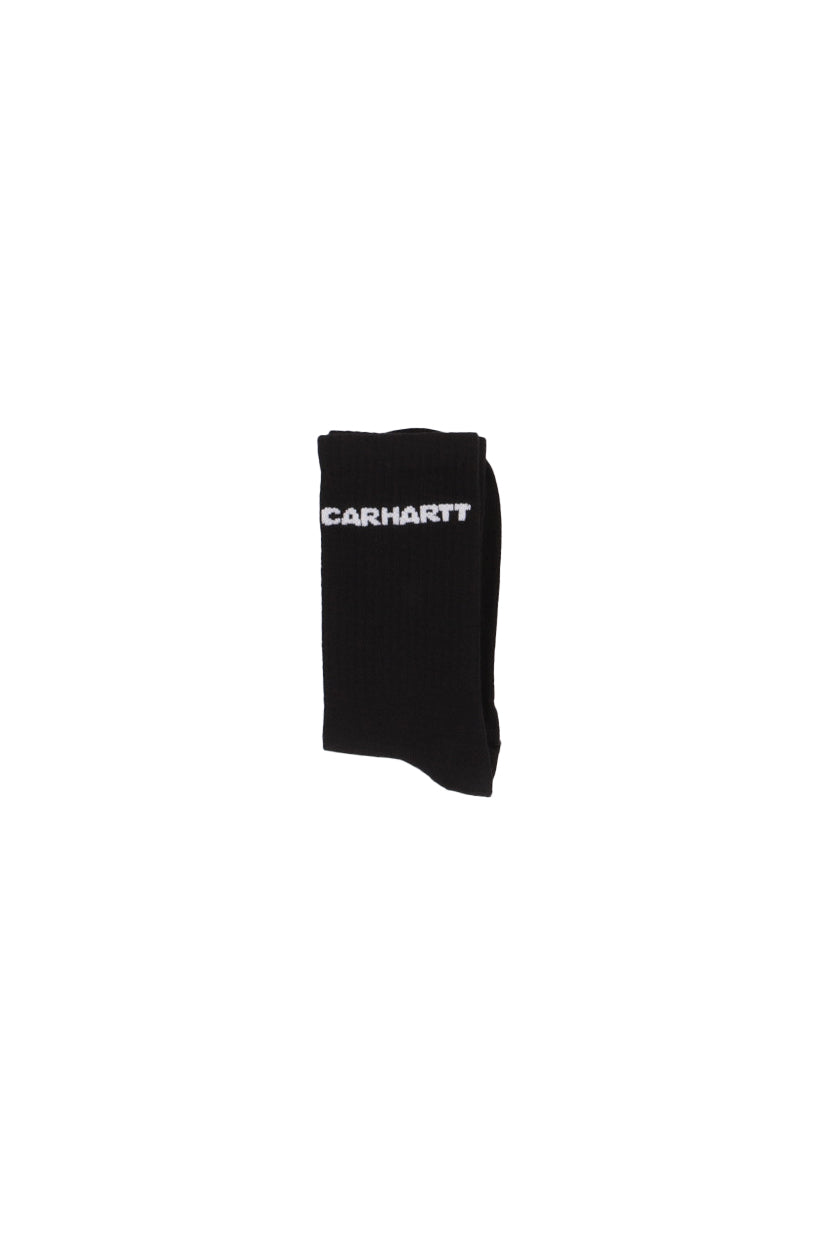 CARHARTT WIP Unisex Calze I033005 0D2XX W' link socks Black white