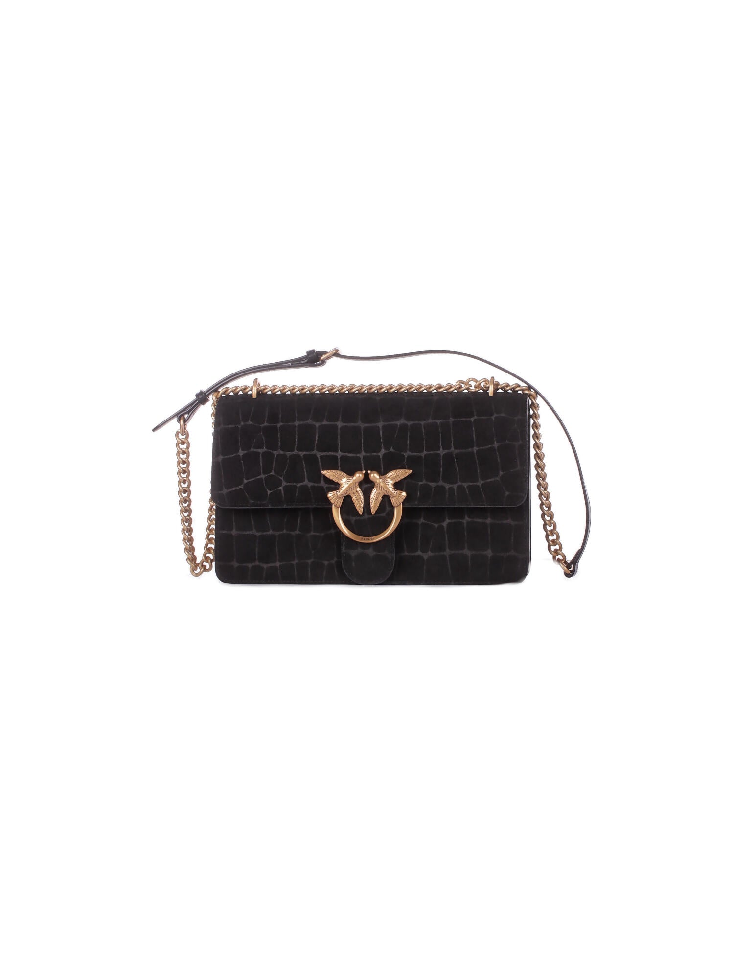 PINKO Donna Borsa 100941A2YW Z99Q Love one mini dc cocco Nero gold