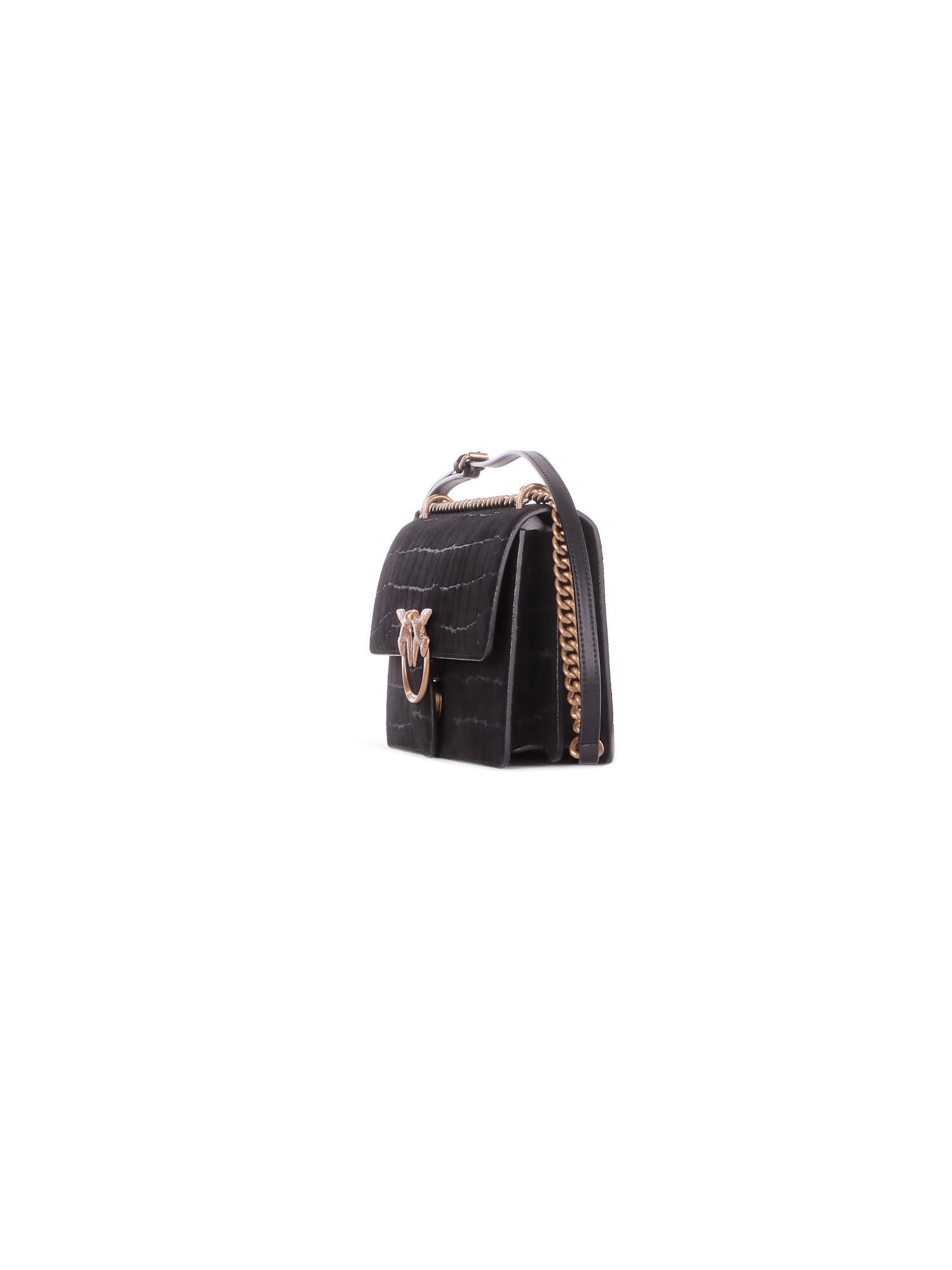PINKO Donna Borsa 100941A2YW Z99Q Love one mini dc cocco Nero gold
