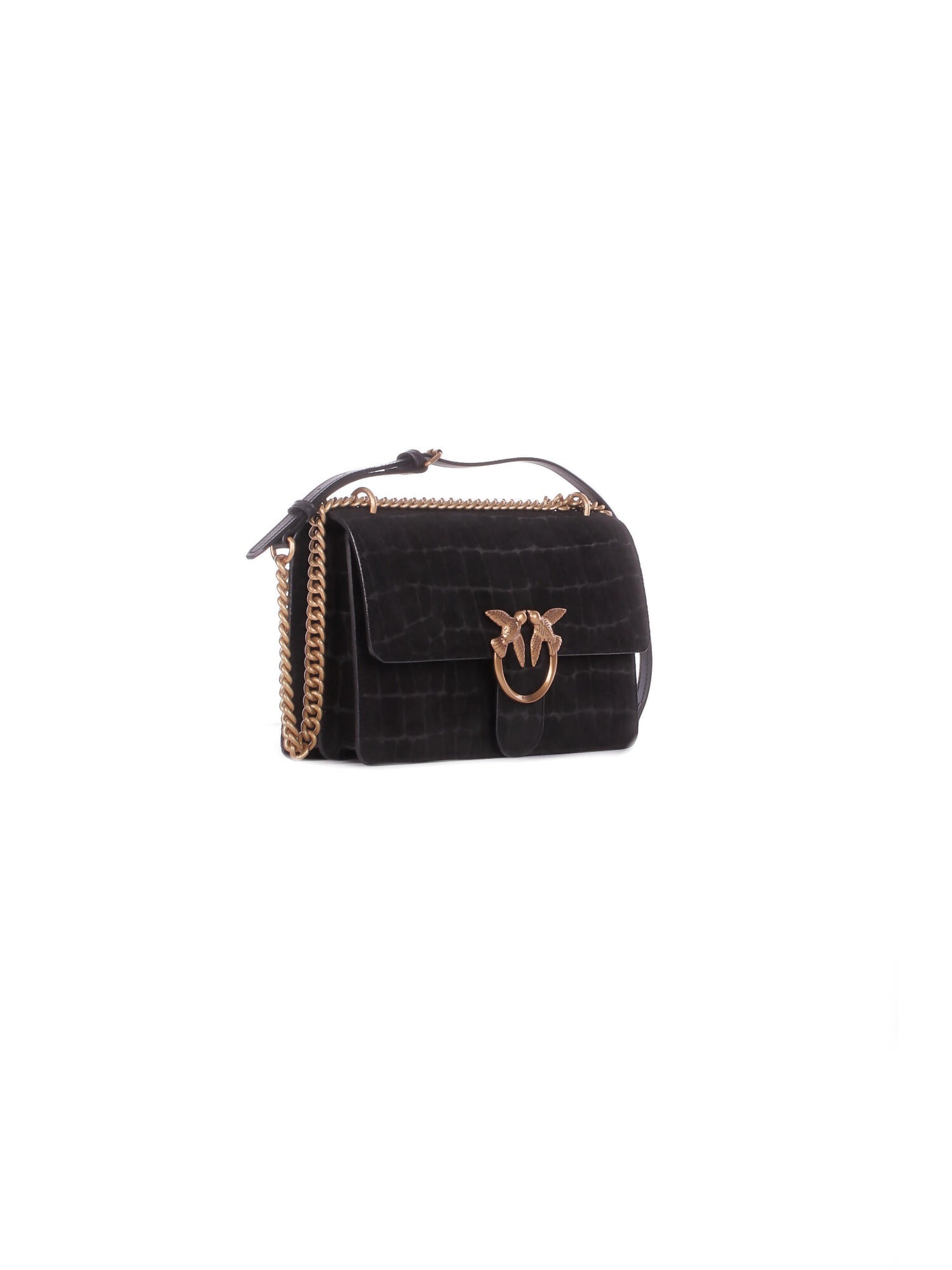 PINKO Donna Borsa 100941A2YW Z99Q Love one mini dc cocco Nero gold