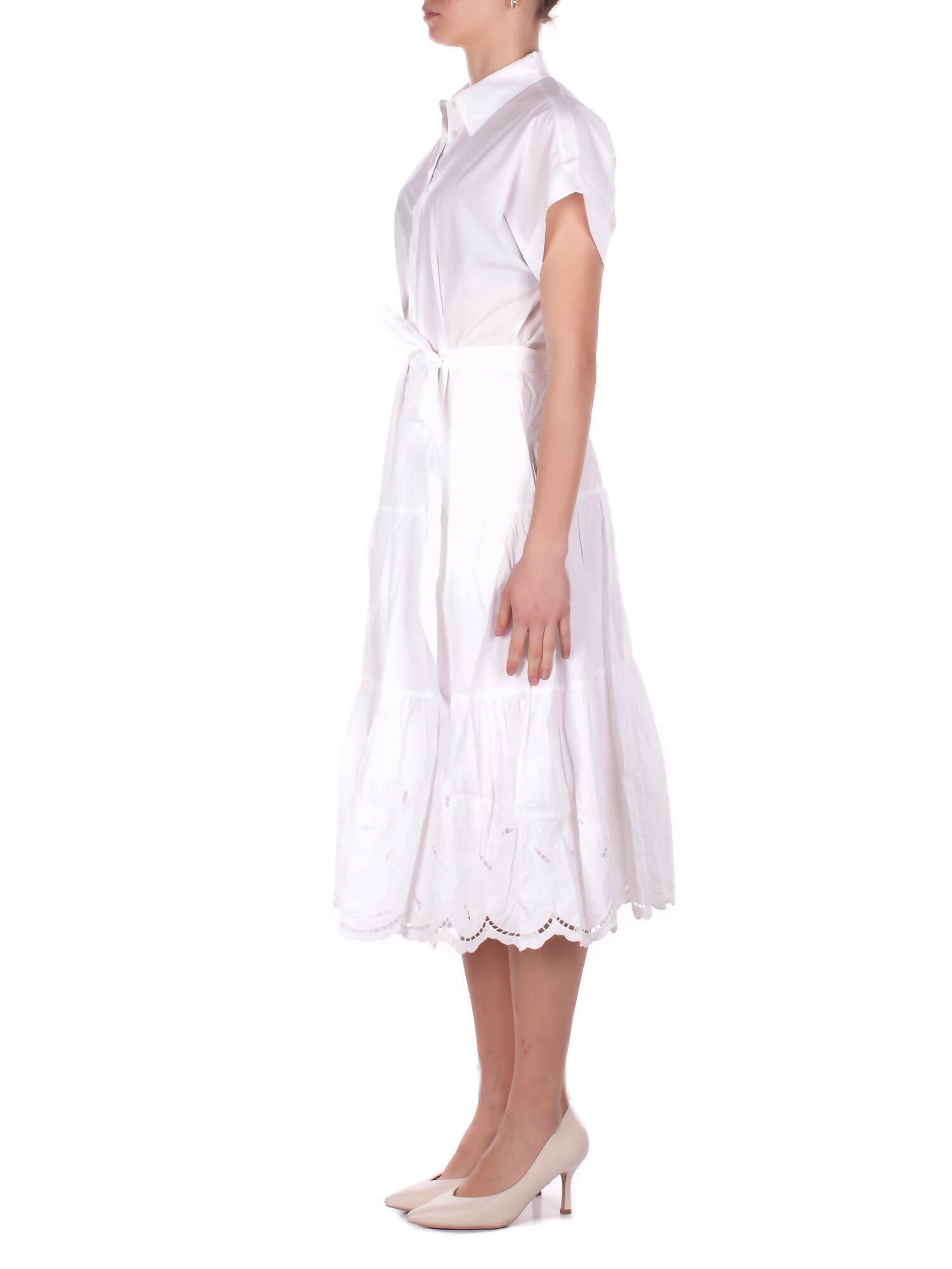 RALPH LAUREN Donna Abito 200970821 002 Ralila short sleeve day dress White