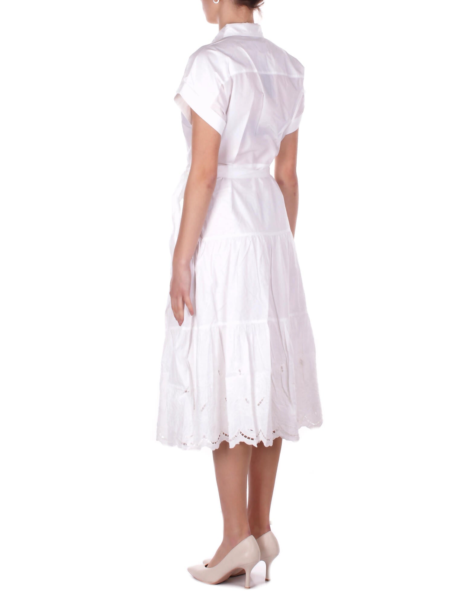 RALPH LAUREN Donna Abito 200970821 002 Ralila short sleeve day dress White