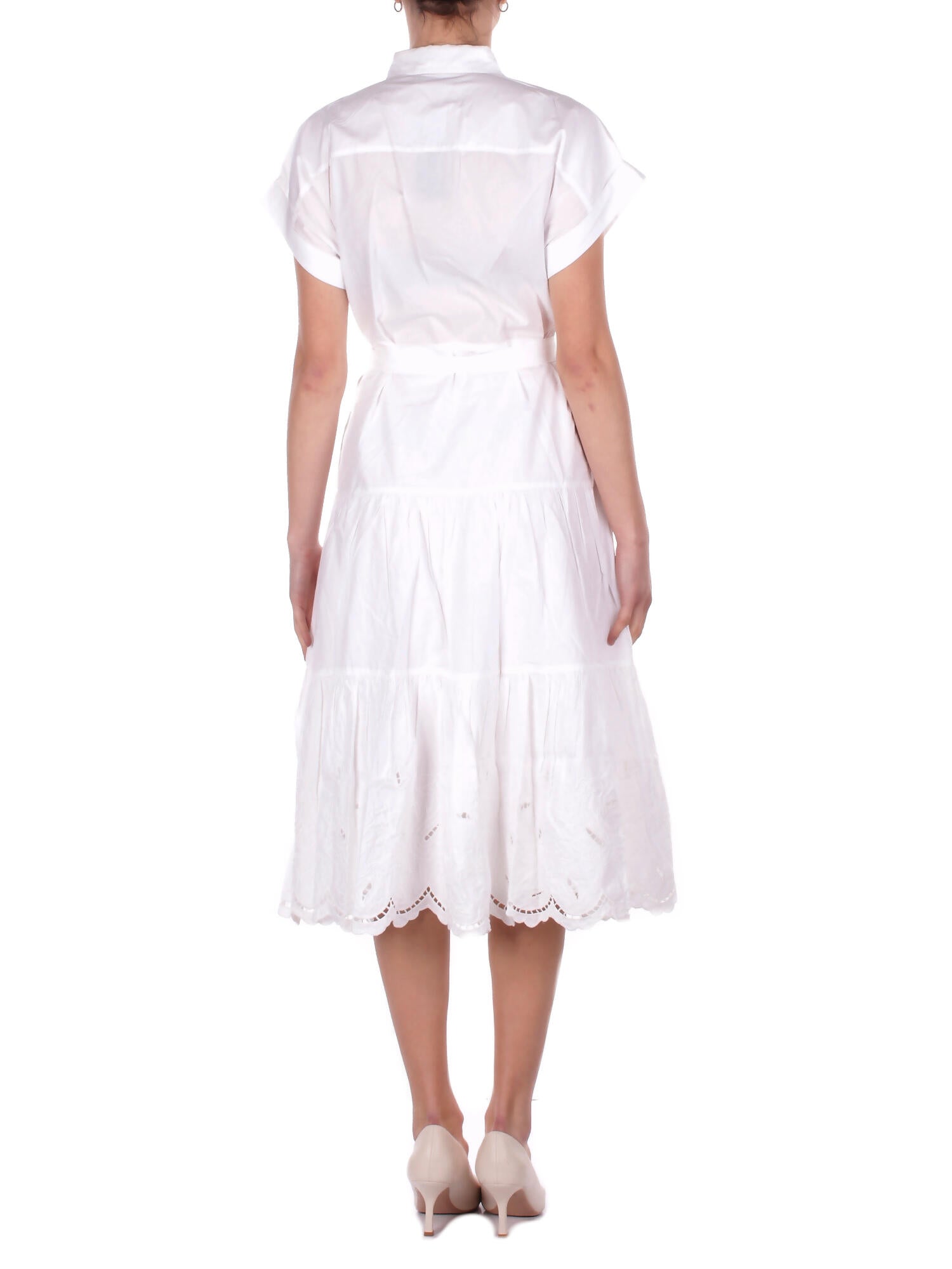 Image of RALPH LAUREN Donna Abito 200970821 002 Ralila short sleeve day dress White