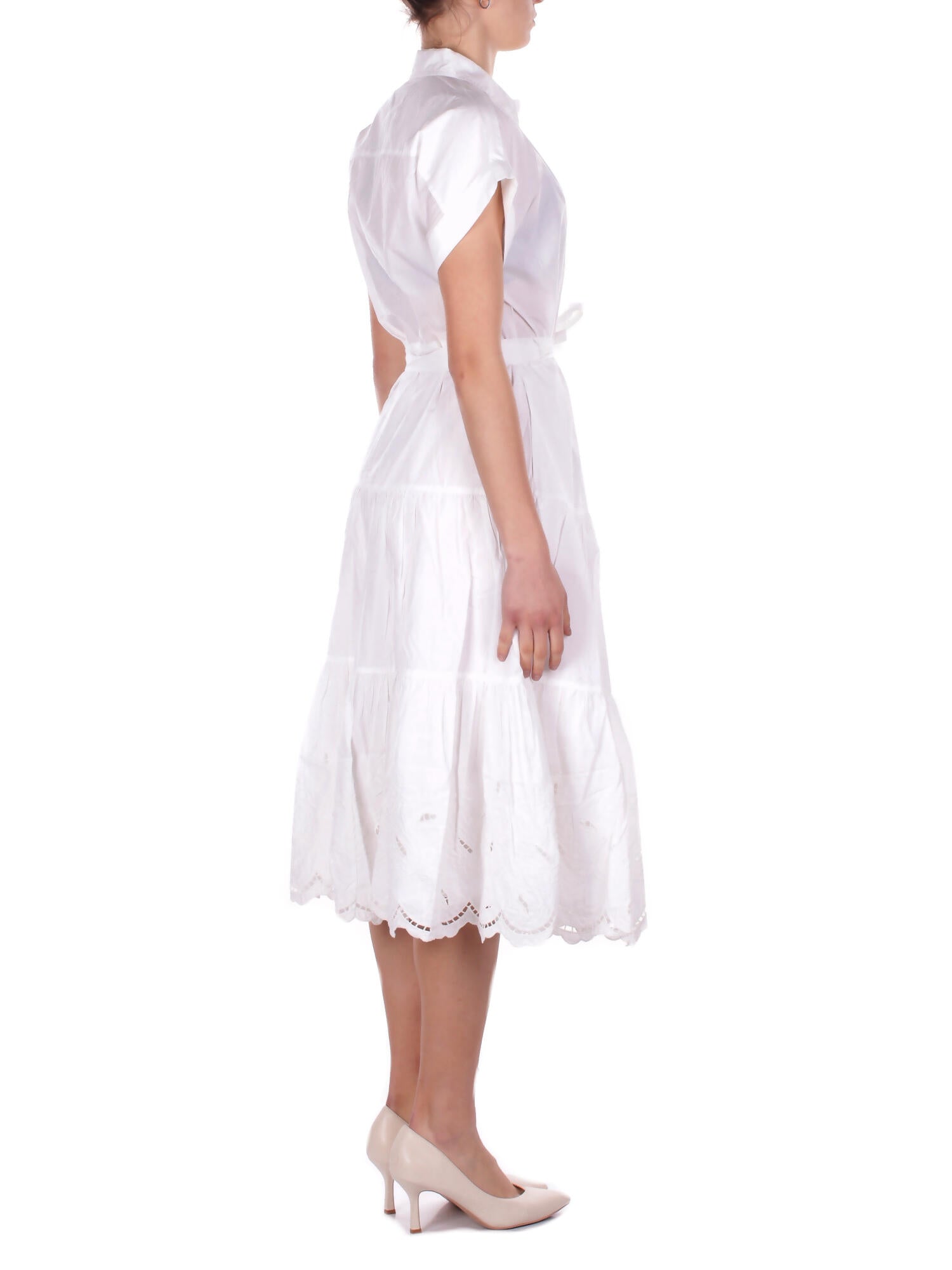 RALPH LAUREN Donna Abito 200970821 002 Ralila short sleeve day dress White