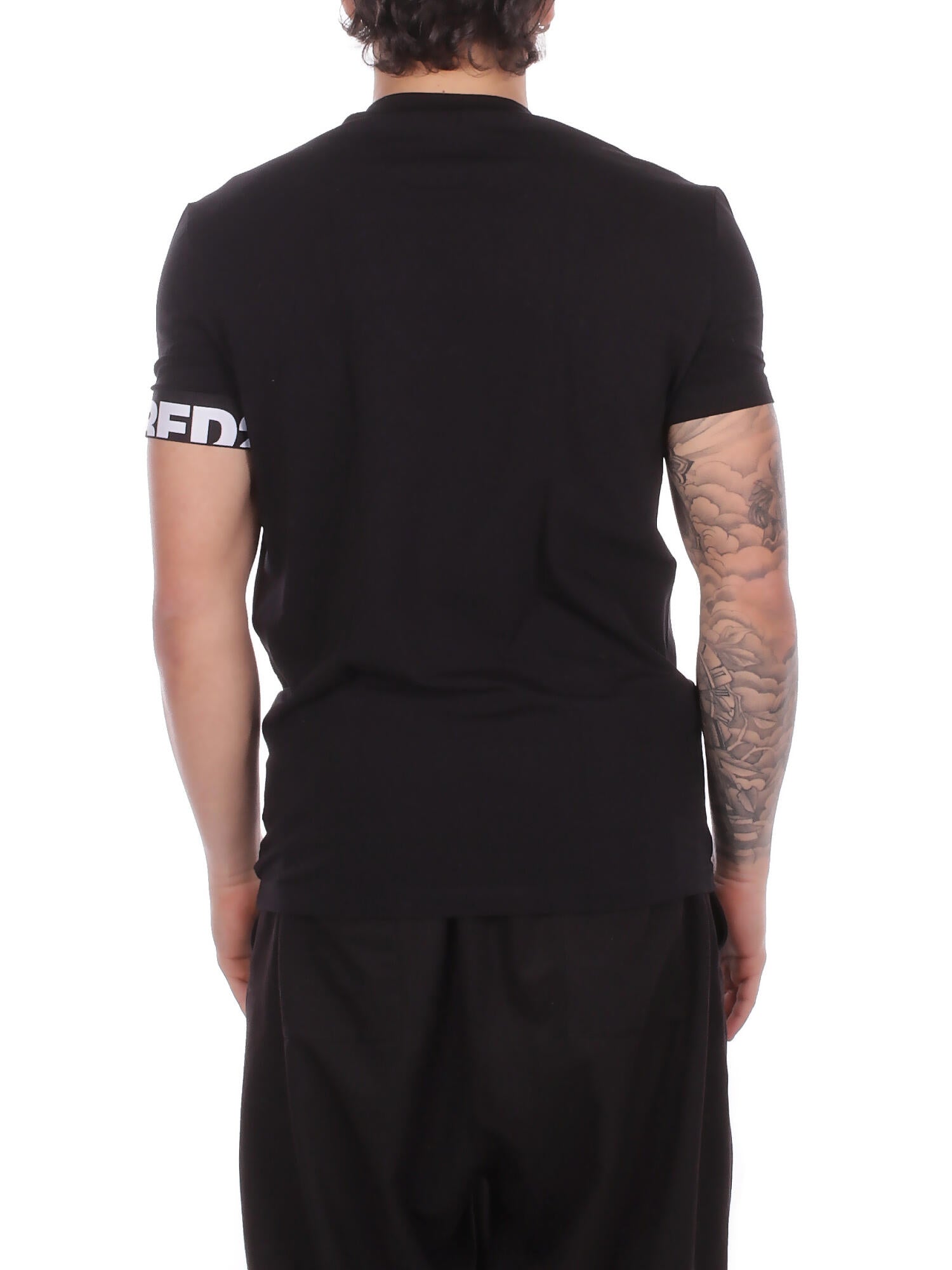 Image of DSQUARED2 Uomo T-shirt D9M3S6190 010 Round neck Black