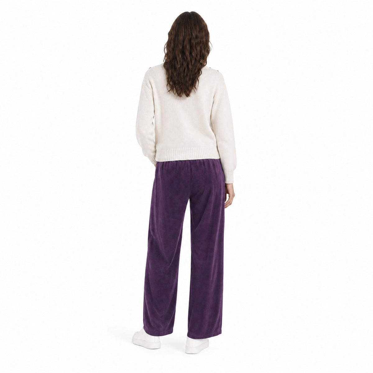 Pantalone Donna ONLY 15383457 PLUM PERFECT Onlrebel New Pant SWT - Colore Viola
