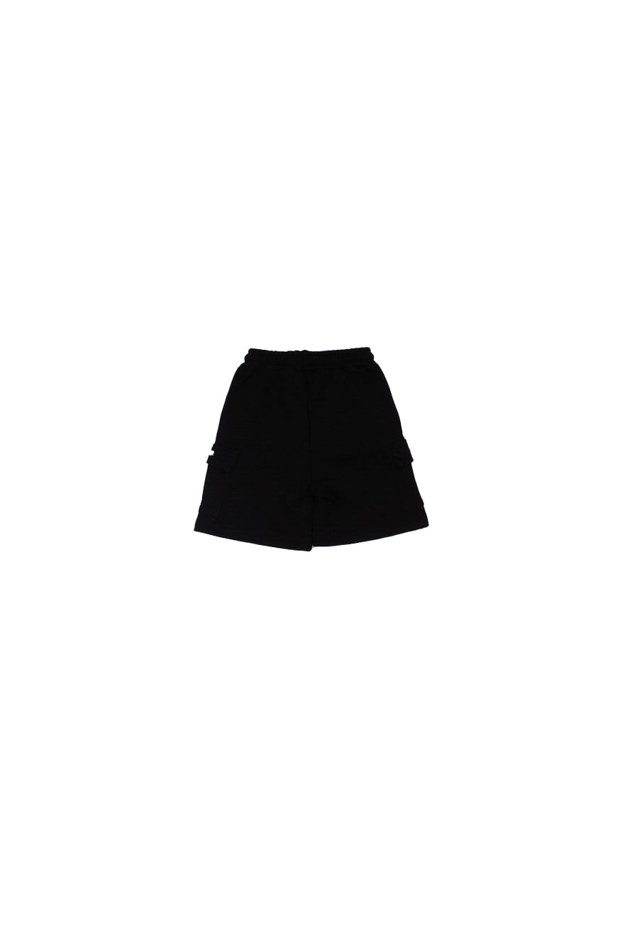 DISCLAIMER Bambino Bermuda 26EDK58810 NERO Bermuda cargo in felpa Nero