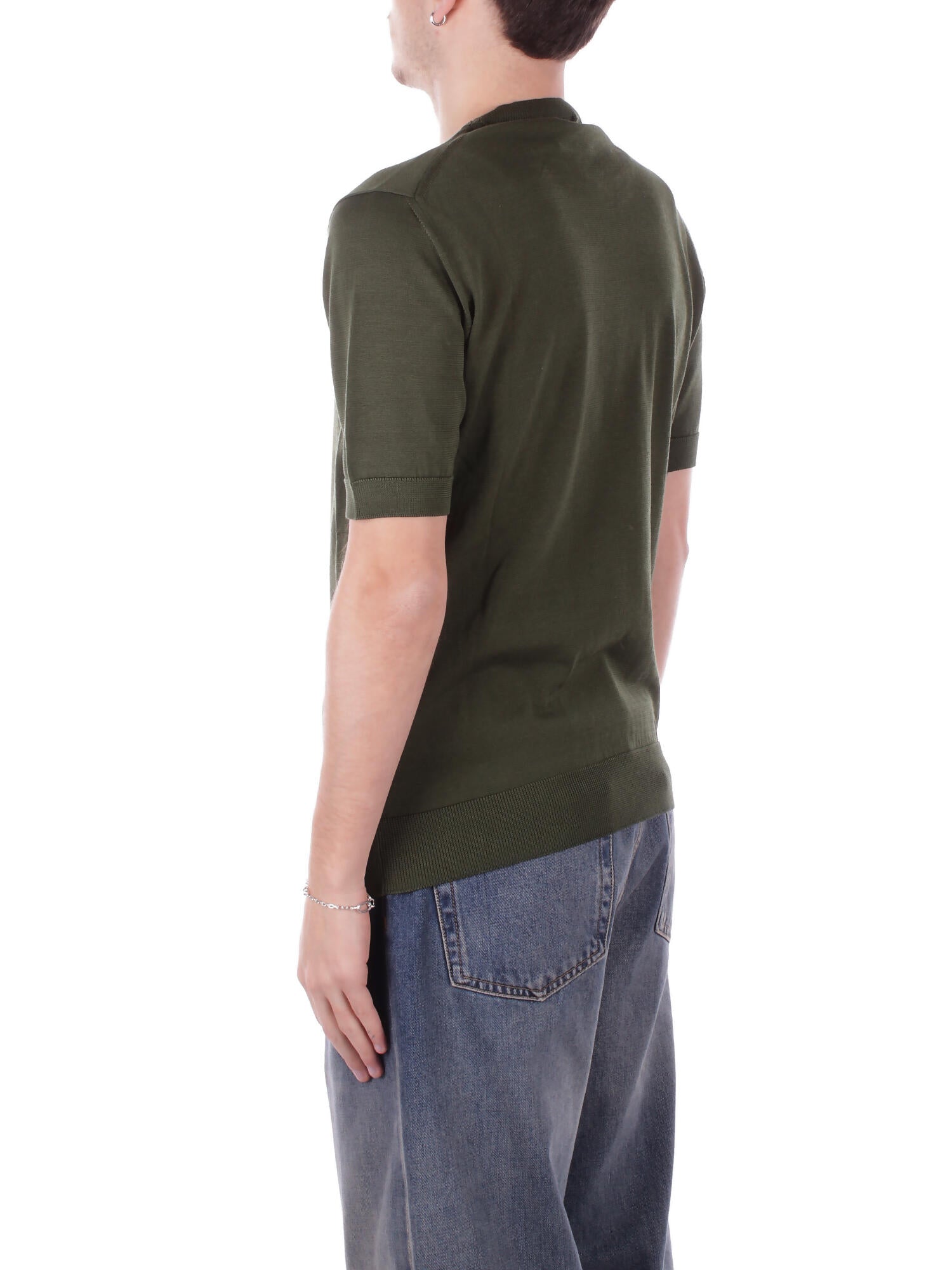 Image of TAGLIATORE Uomo Maglia FOX PE PWE25 VERDE Tre quarti Verde