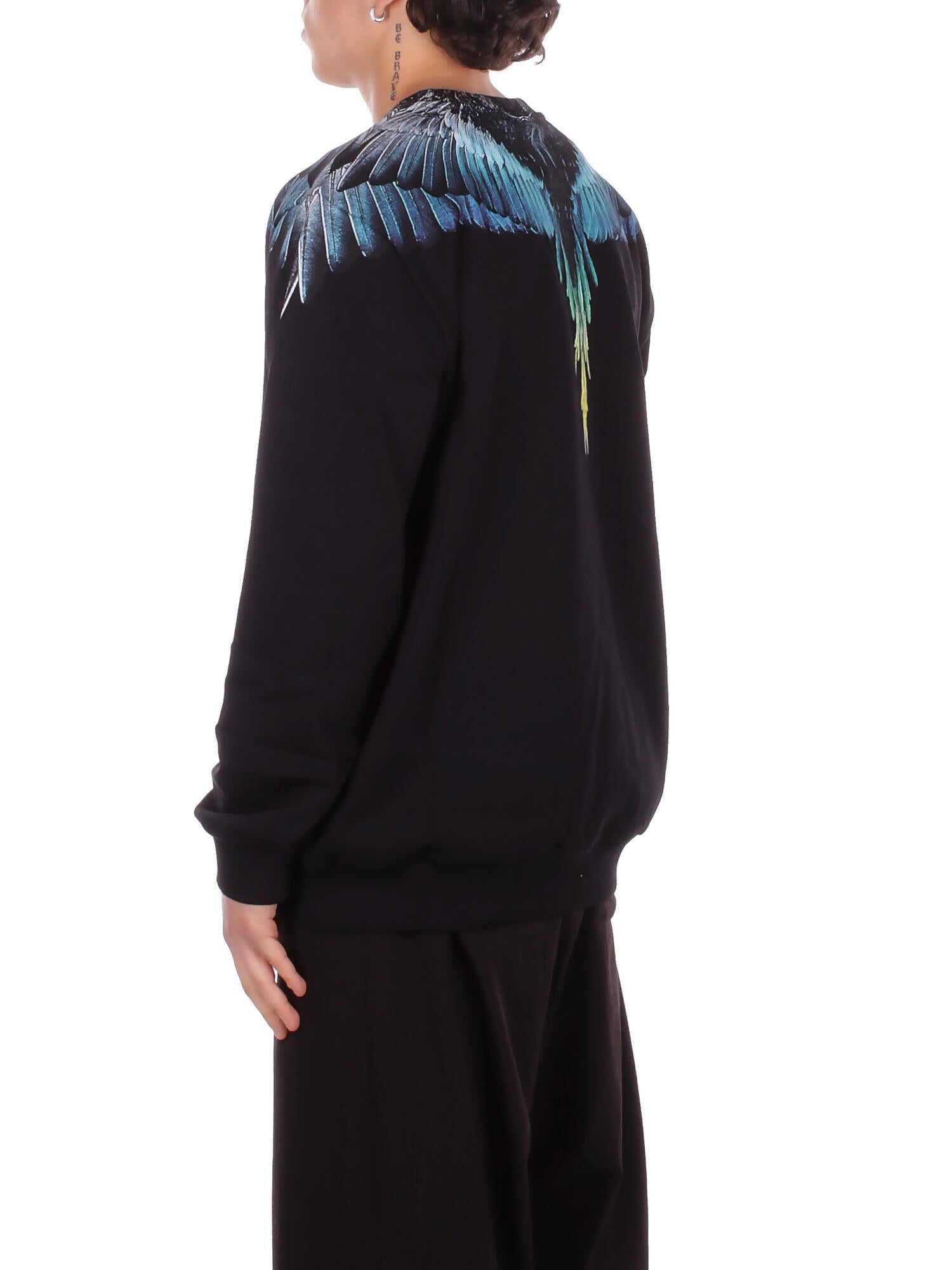 Image of MARCELO BURLON COUNTY OF MILAN Uomo Felpa S6CMMASW024 110 Sweatshirt man Black