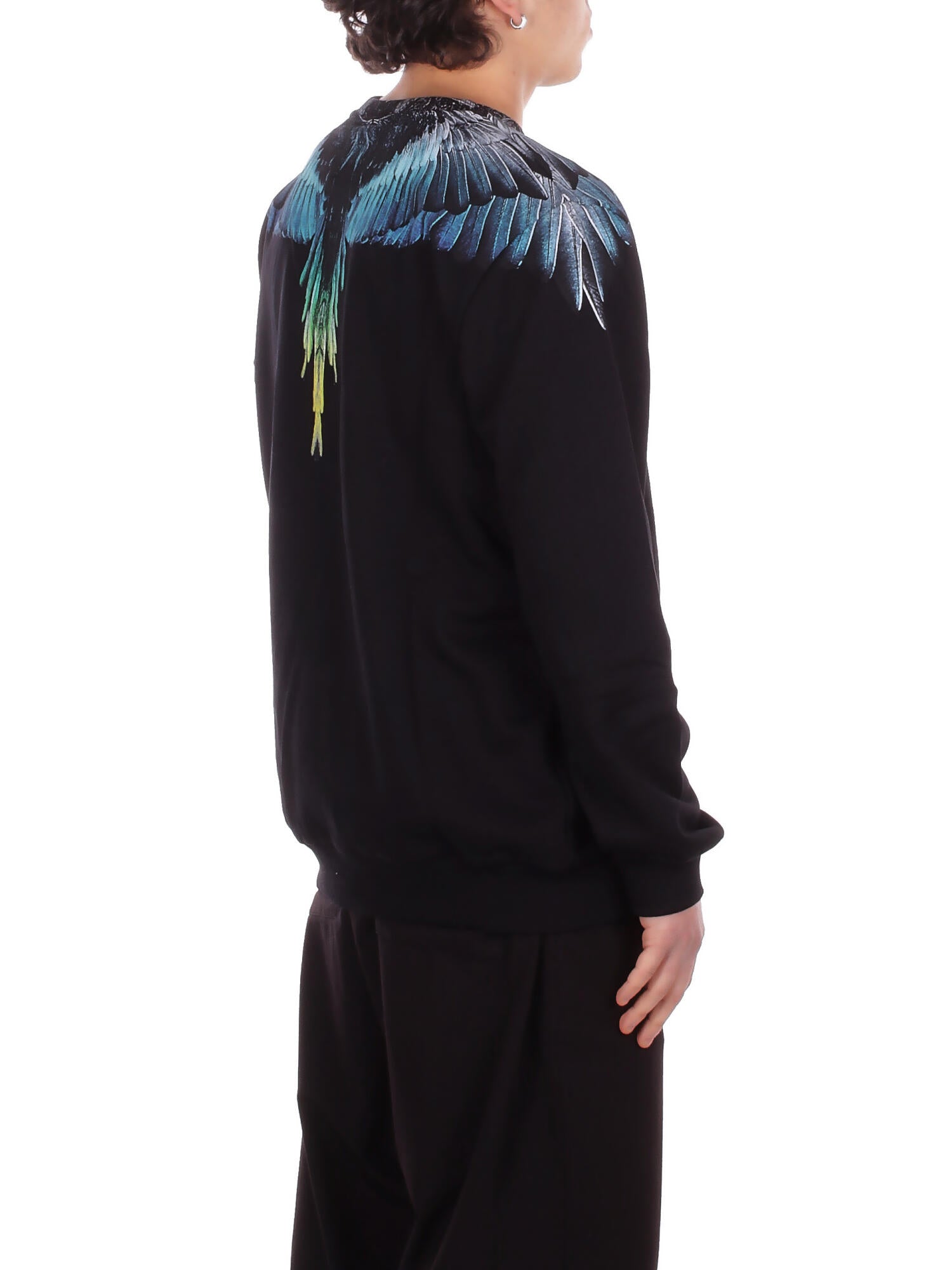 Image of MARCELO BURLON COUNTY OF MILAN Uomo Felpa S6CMMASW024 110 Sweatshirt man Black