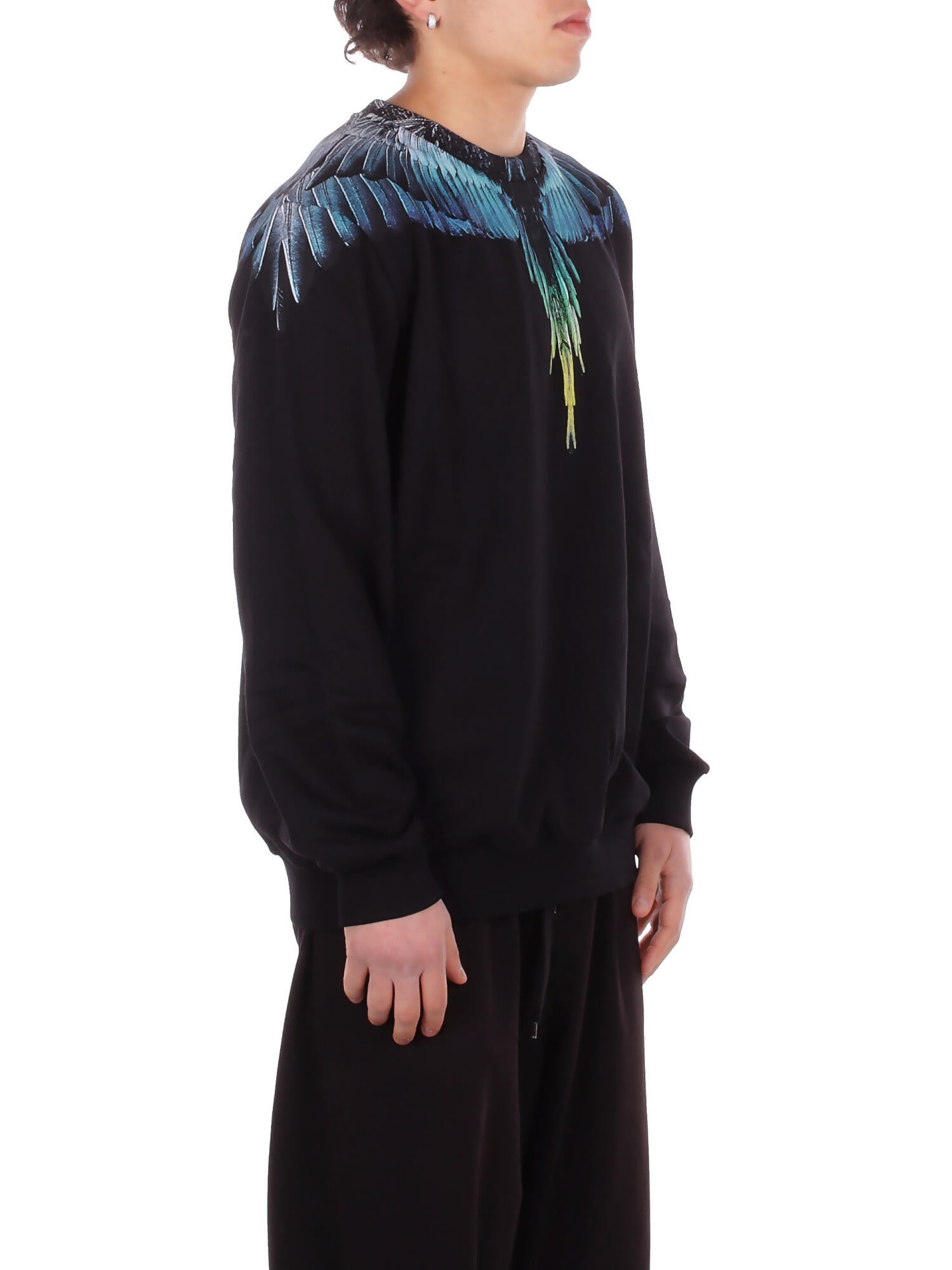 Image of MARCELO BURLON COUNTY OF MILAN Uomo Felpa S6CMMASW024 110 Sweatshirt man Black