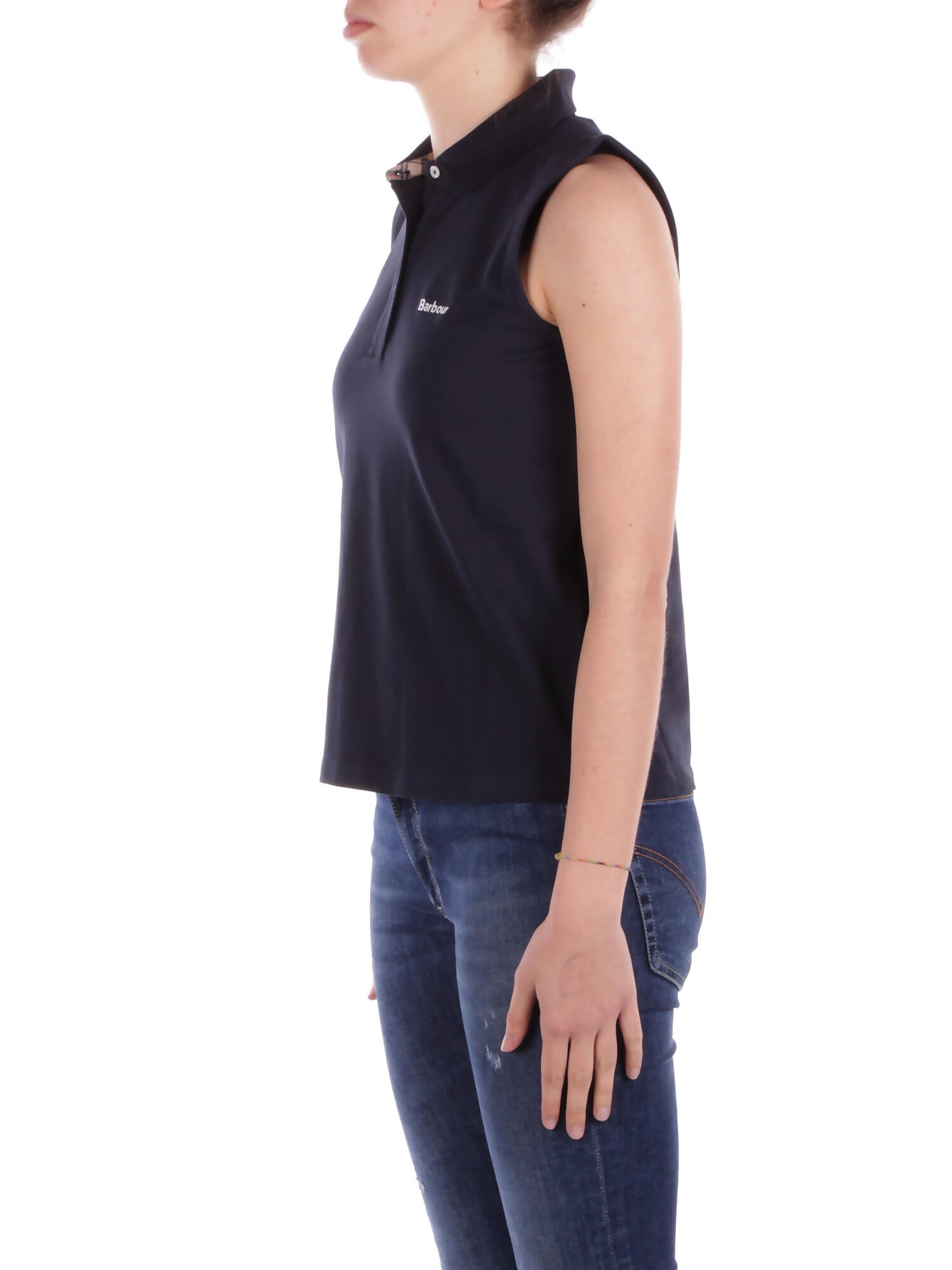 BARBOUR Donna Polo LML0888 NY73 Bowford sleeveless Navy