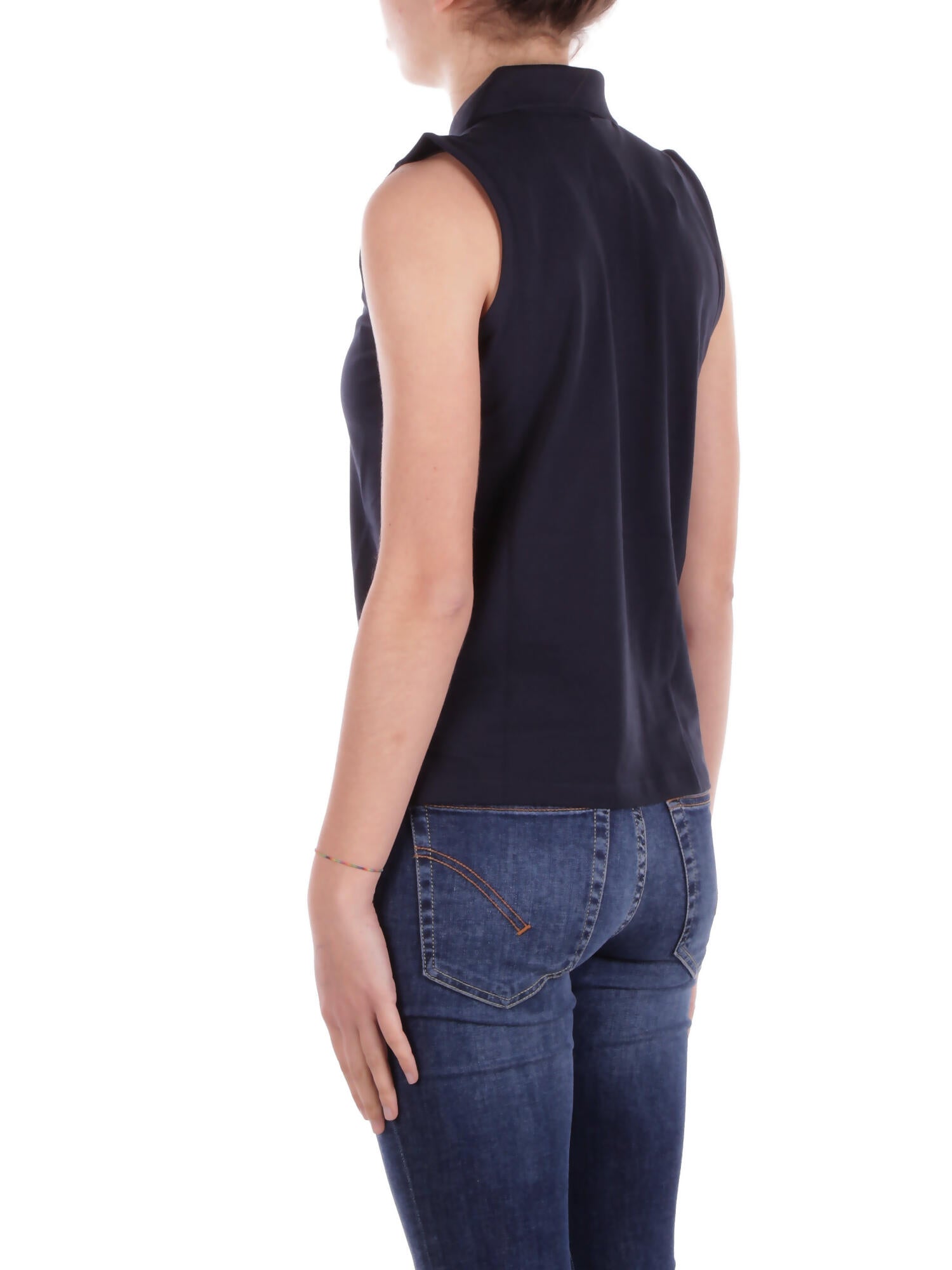BARBOUR Donna Polo LML0888 NY73 Bowford sleeveless Navy