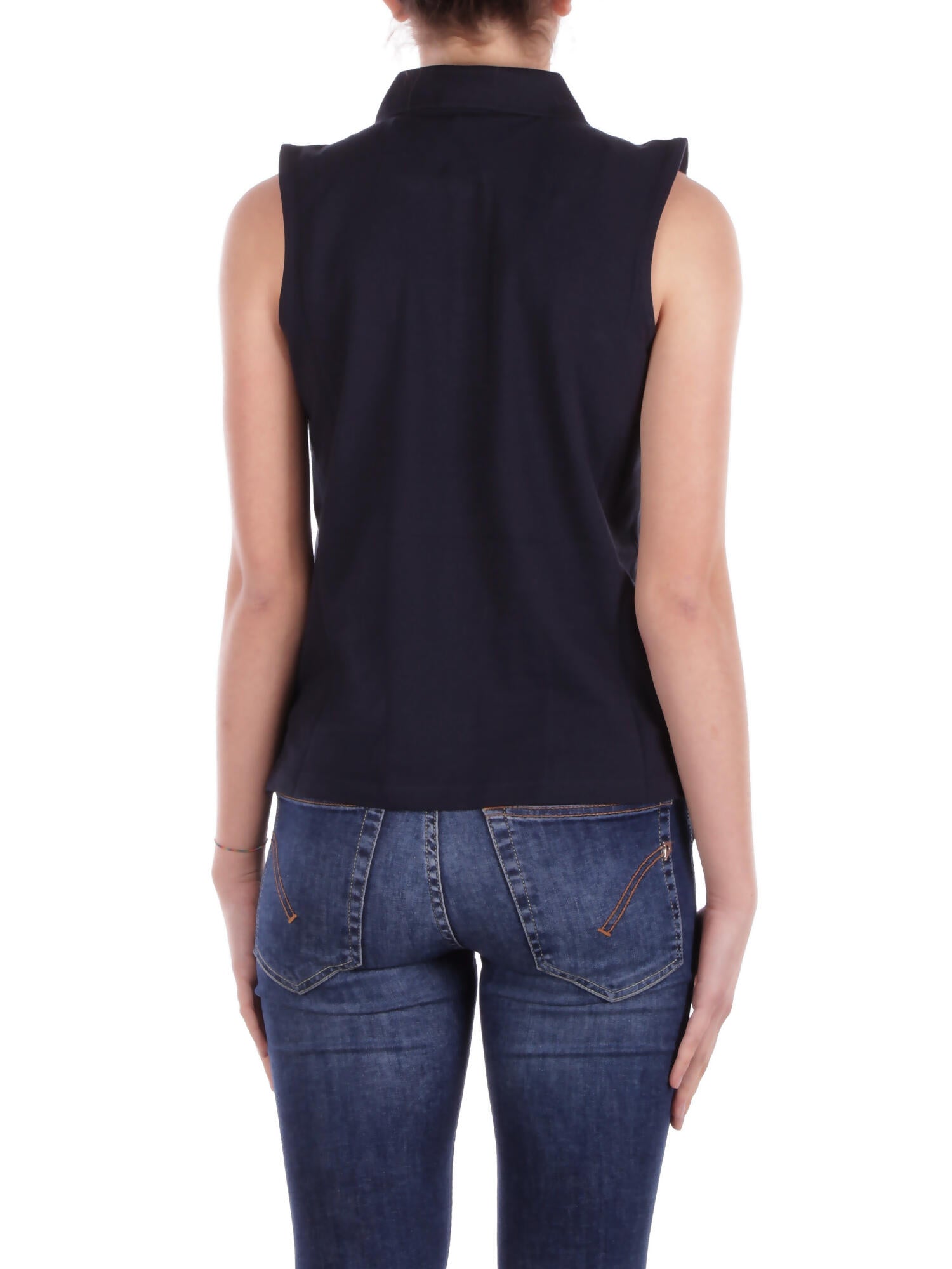 BARBOUR Donna Polo LML0888 NY73 Bowford sleeveless Navy