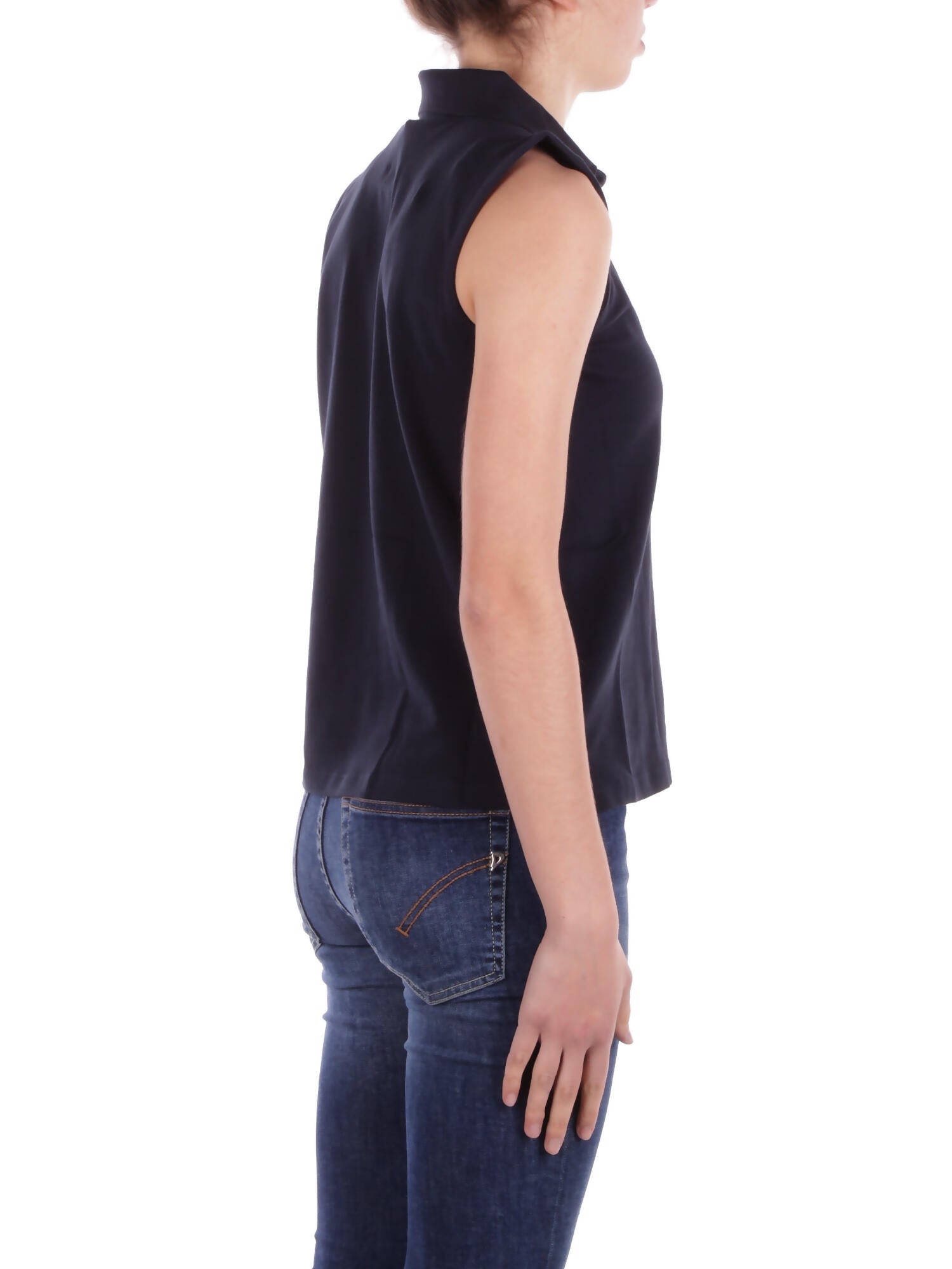 BARBOUR Donna Polo LML0888 NY73 Bowford sleeveless Navy