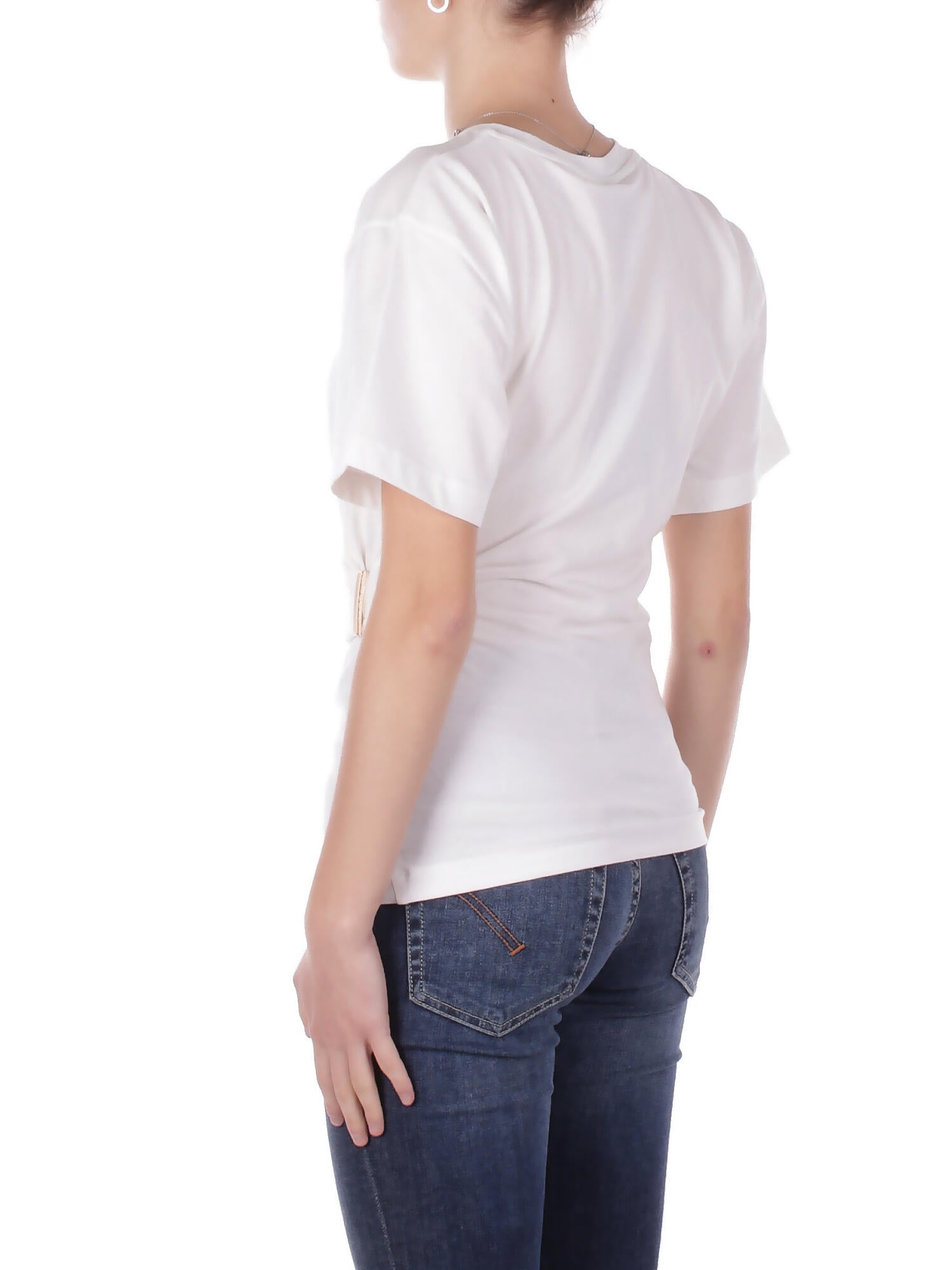 PINKO Donna Maglia 106455A35D Z05 Mary maglia jersey cotone Bianco