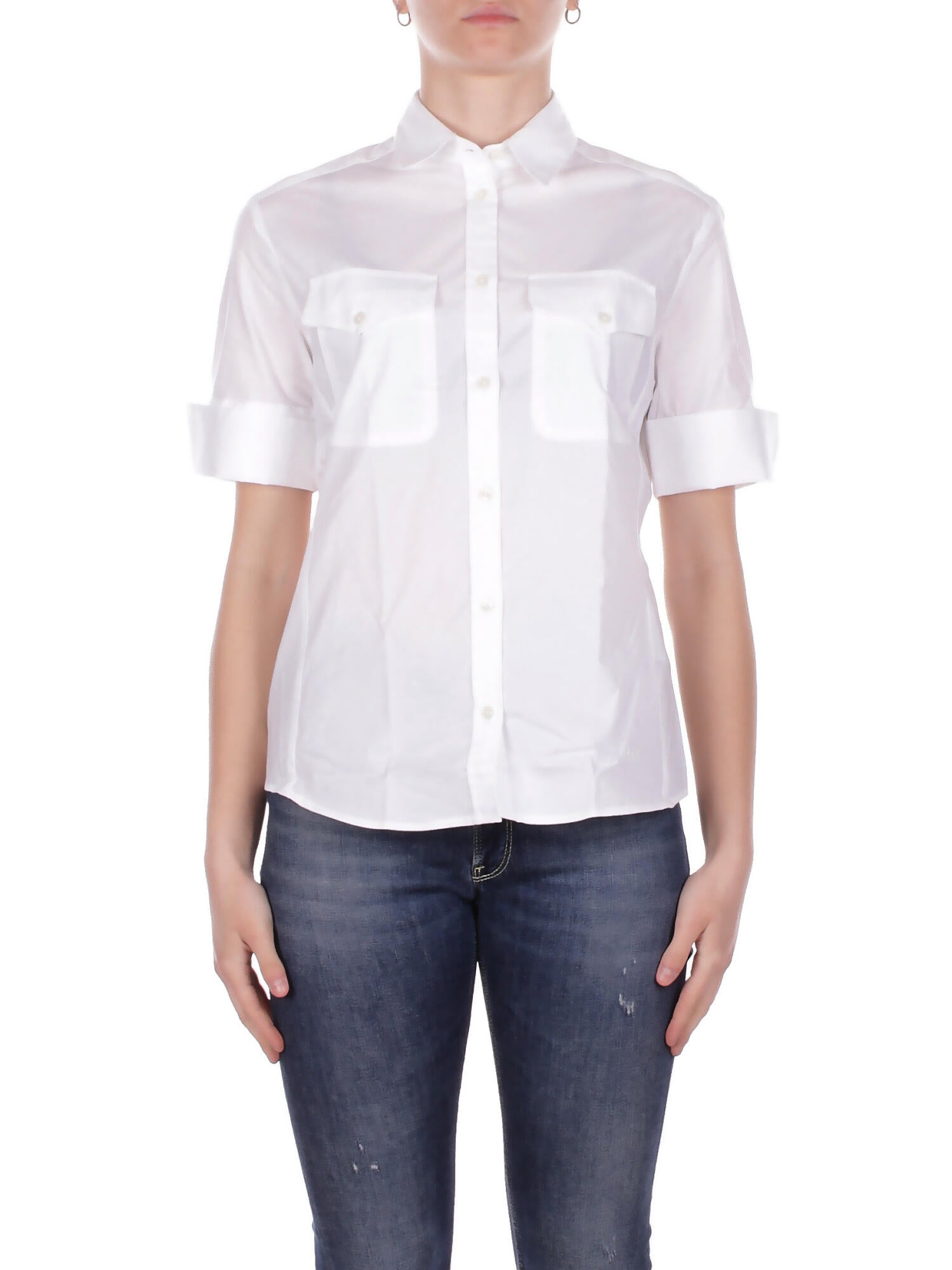 FAY Donna Camicia NCWA252600 SZGRB001 Camicia m\c Bianco