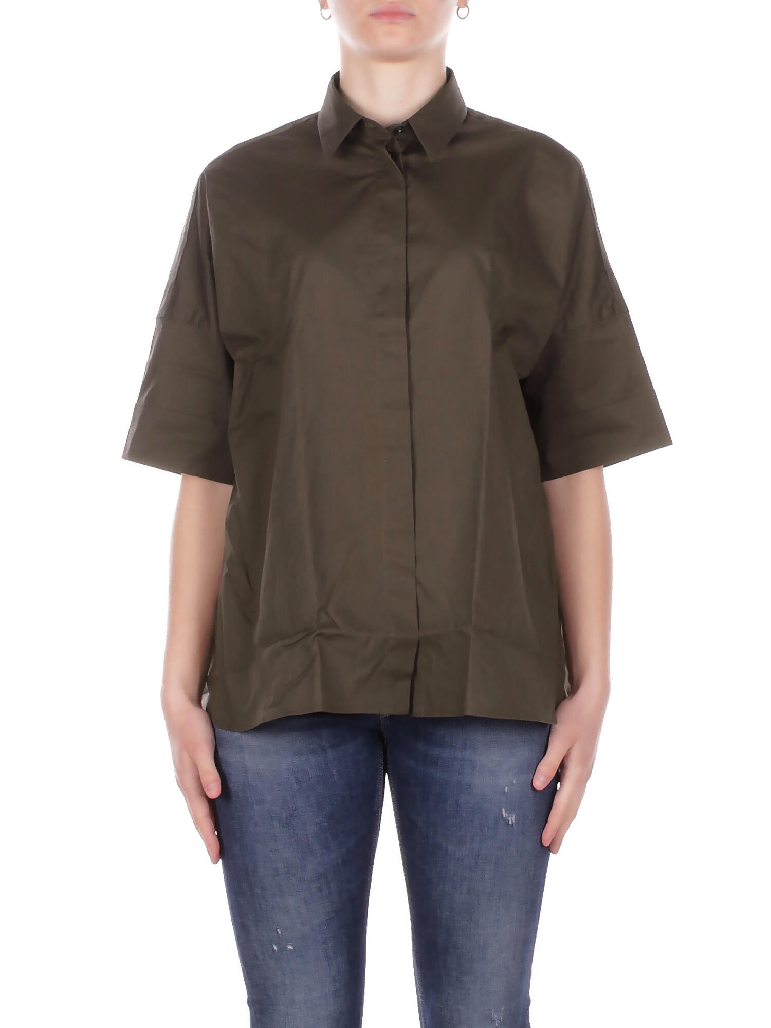 FAY Donna Camicia NCWA552552 SZGRV613 Camicia m 3\4 Verde