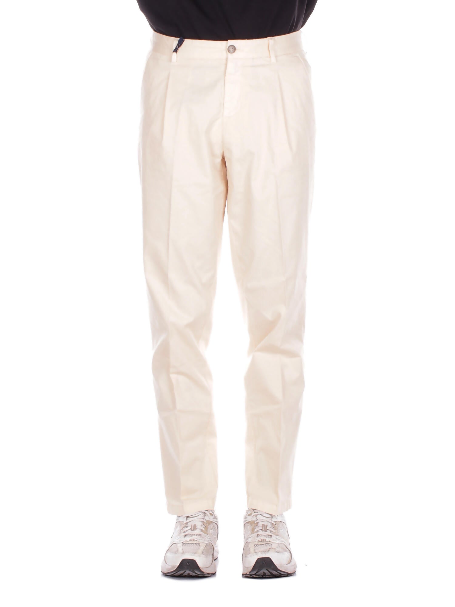 FAY Uomo Pantalone NTM8152185 TZGLC002 Chino driving pince t.capo Avorio