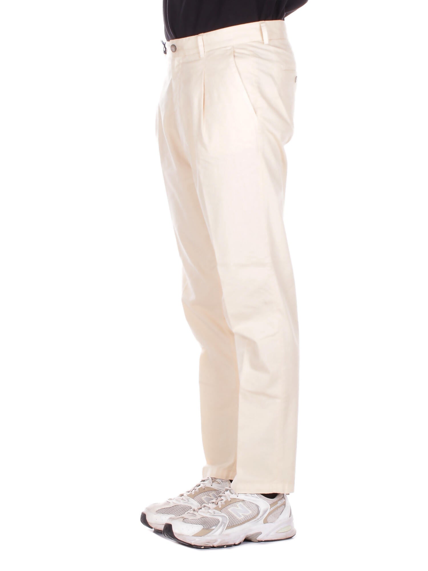 FAY Uomo Pantalone NTM8152185 TZGLC002 Chino driving pince t.capo Avorio