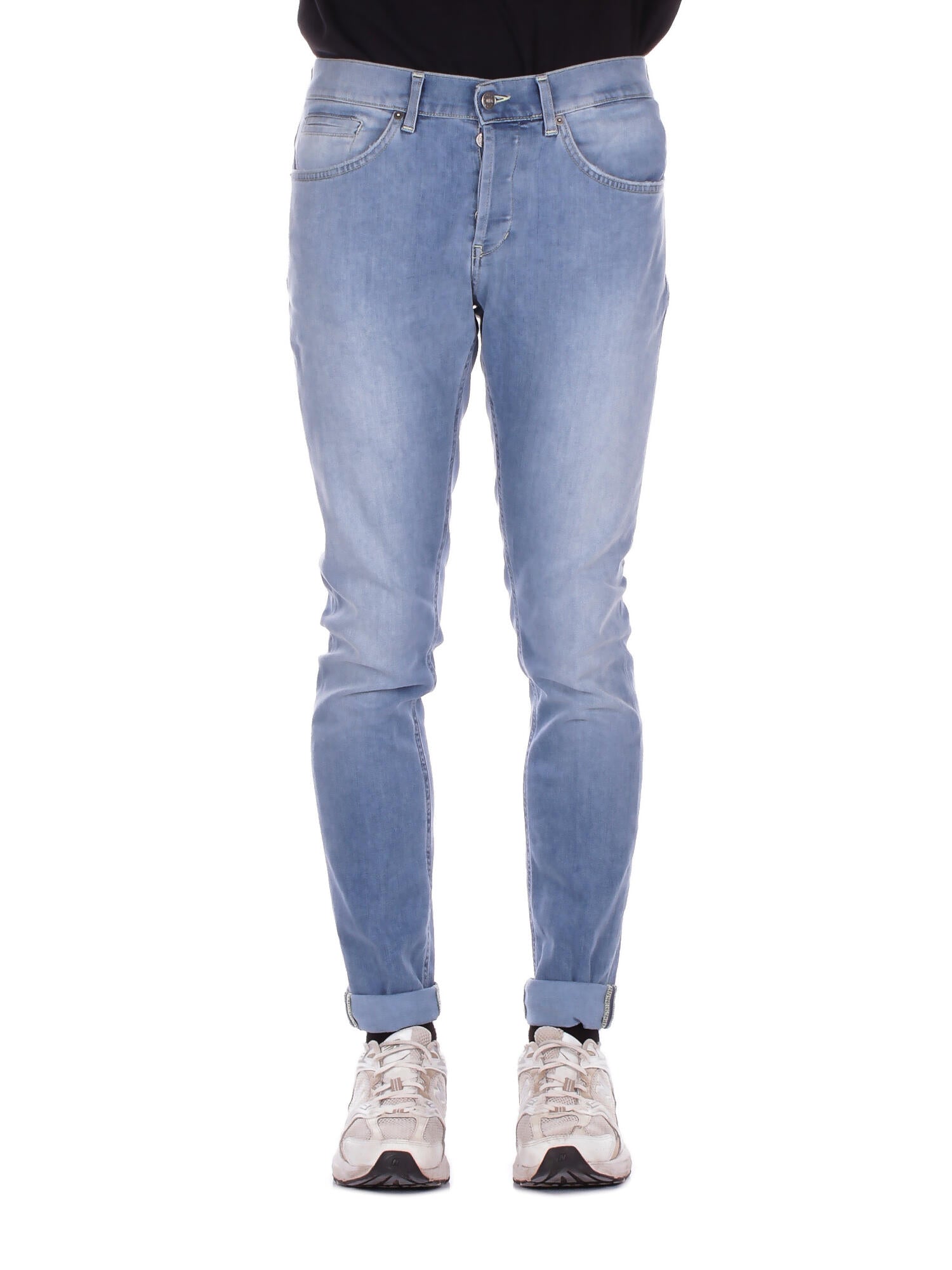 DONDUP Uomo Jeans UP232DS0389U 800 Jeans 5tasche skinny george Denim blu