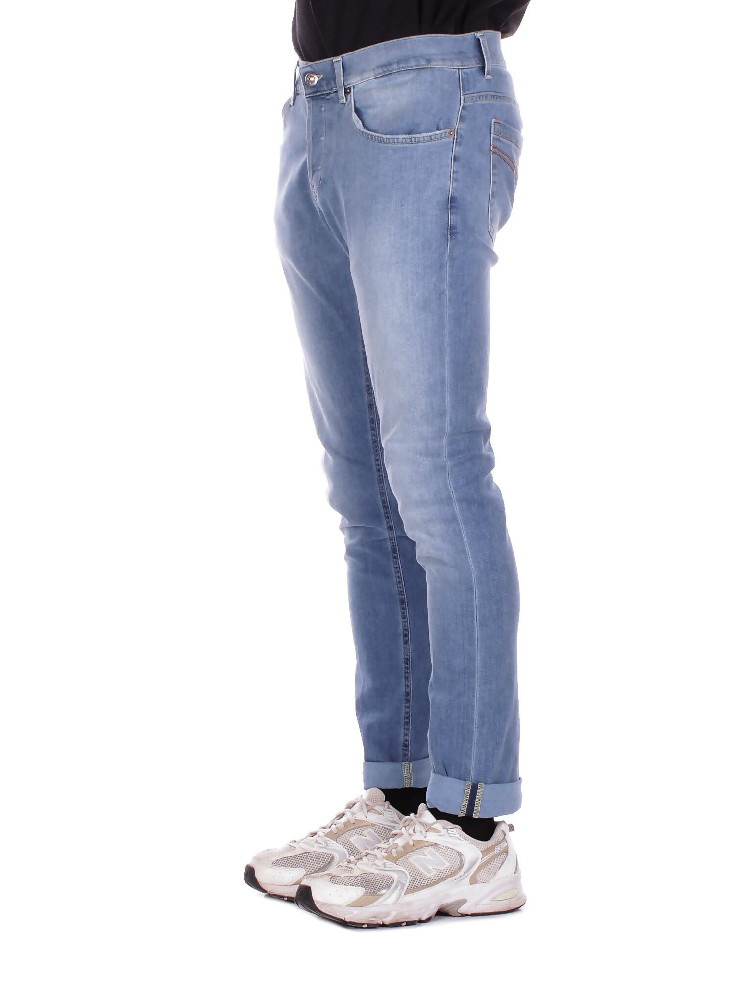DONDUP Uomo Jeans UP232DS0389U 800 Jeans 5tasche skinny george Denim blu