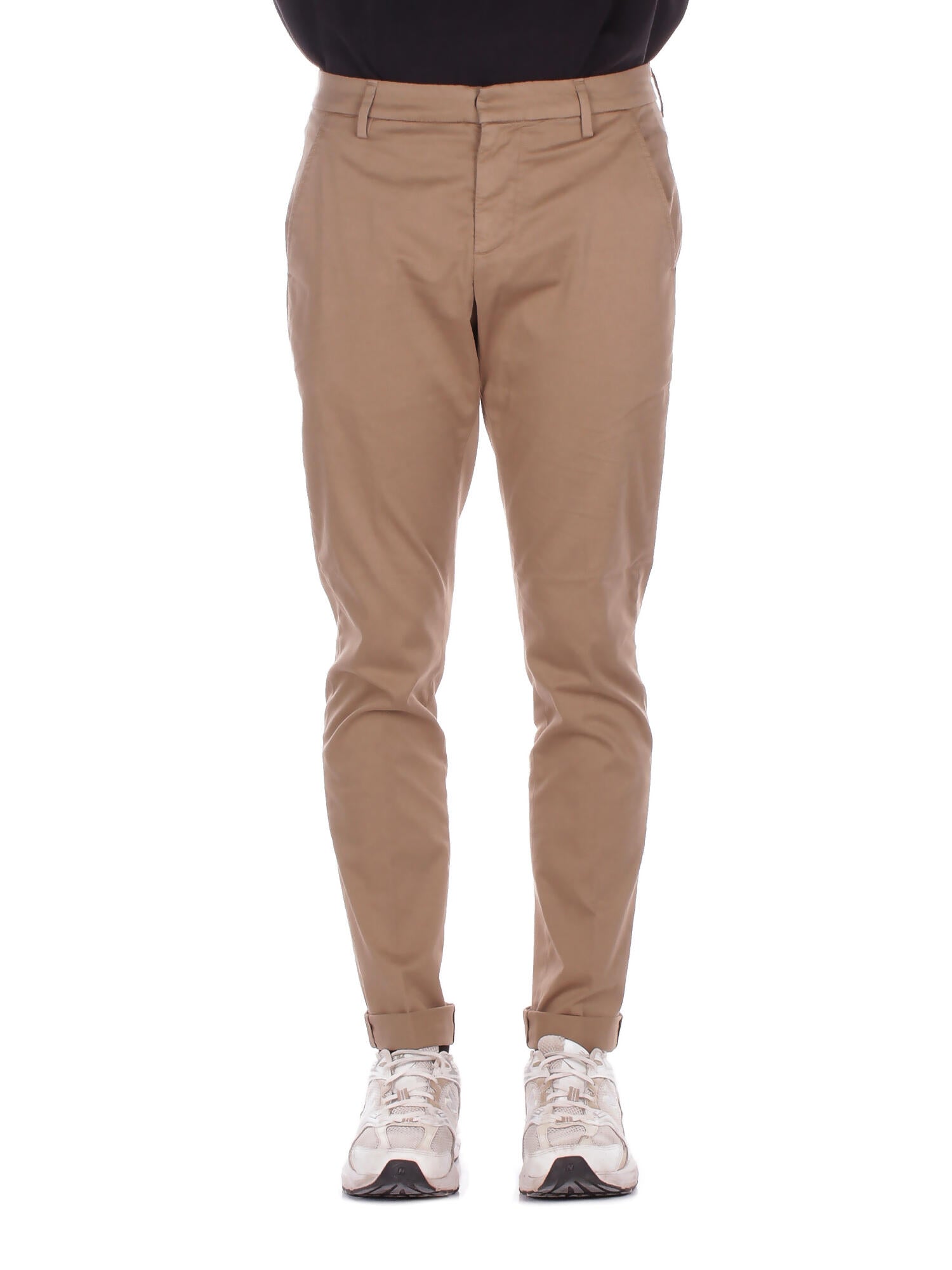 DONDUP Uomo Pantalone UP235GS0096U 733 Pantalone slim chino gaubert i Noce