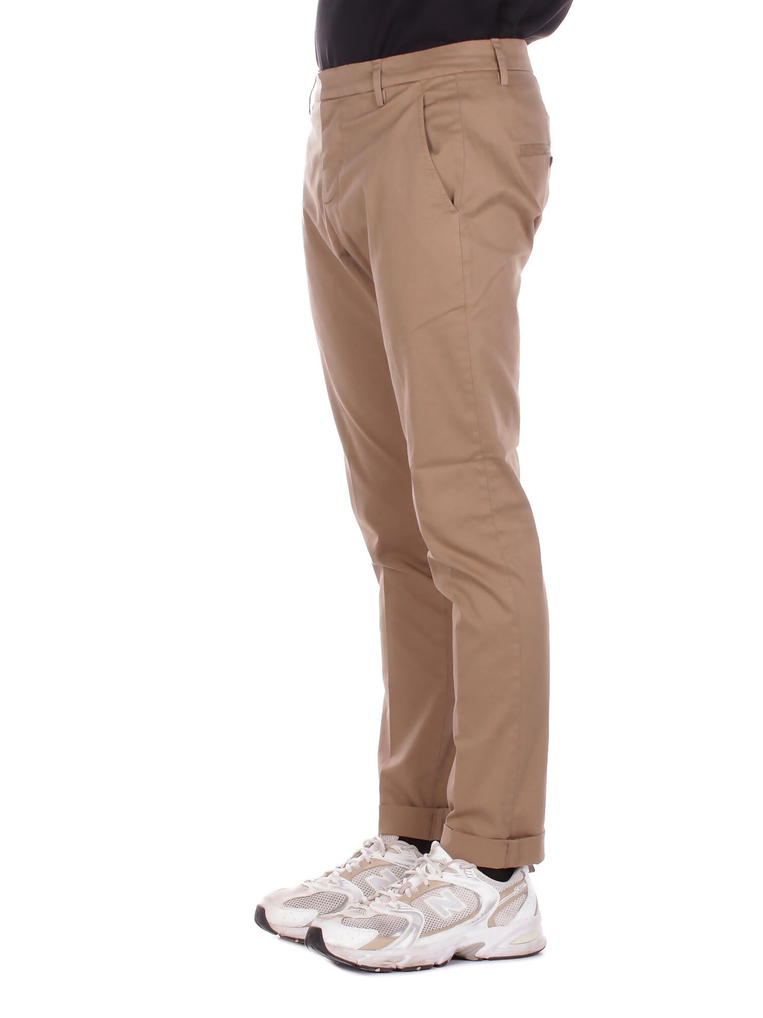 DONDUP Uomo Pantalone UP235GS0096U 733 Pantalone slim chino gaubert i Noce