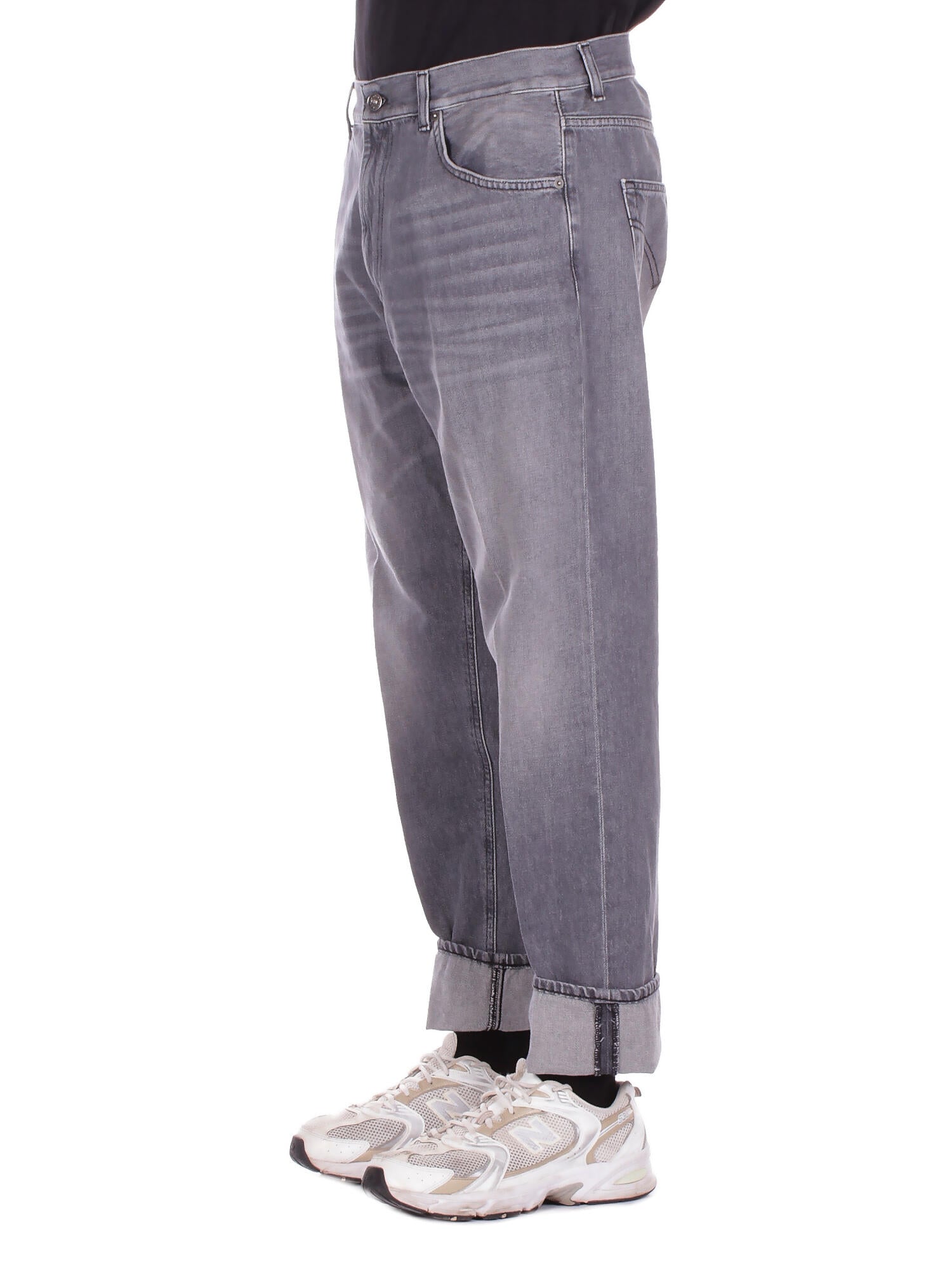 DONDUP Uomo Jeans UP612DF0277U 900 Jeans 5tasche loose paco in dn Topo