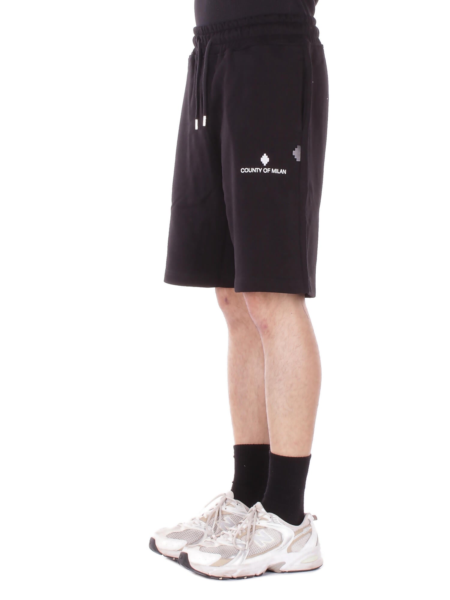 MARCELO BURLON COUNTY OF MILAN Uomo Shorts S6CMMABE092 110 Sweatshorts man Black