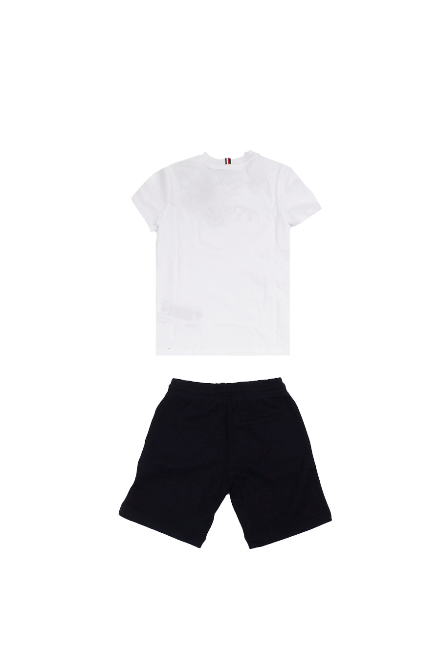 TOMMY HILFIGER Bambino Completo KB0KB10290 YBR Monotype graphic tee short set White