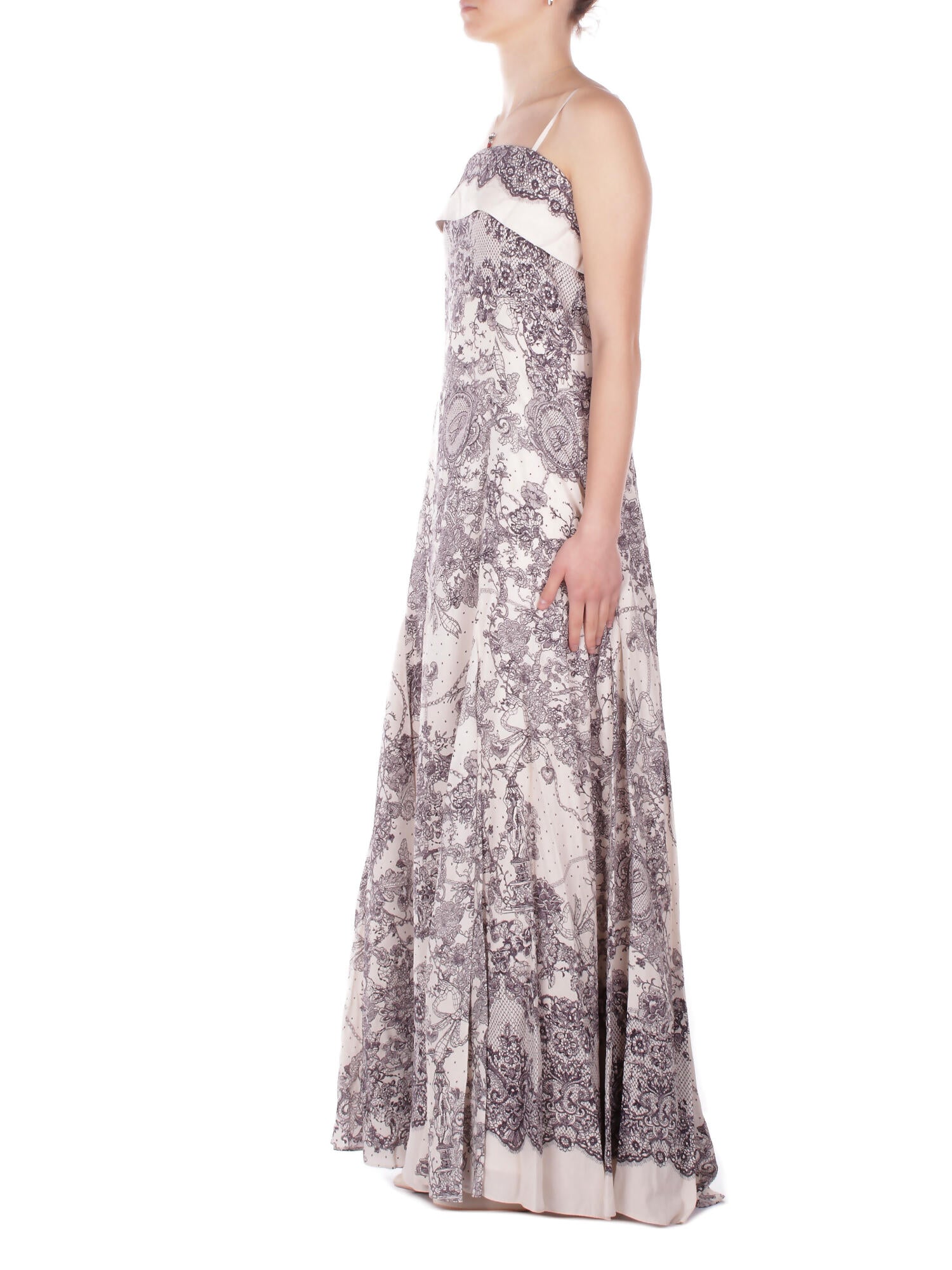 BLUGIRL BLUMARINE Donna Abito RA6160T523A P9401 Gret abito viscosa st.pizzo Grigio