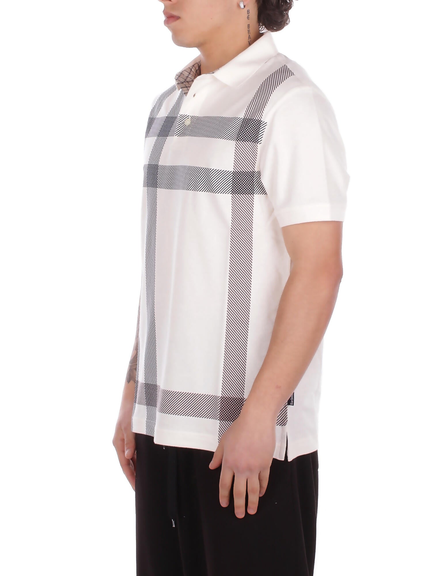 BARBOUR Uomo Polo MML1117 WH32 Blaine polo midlayers White