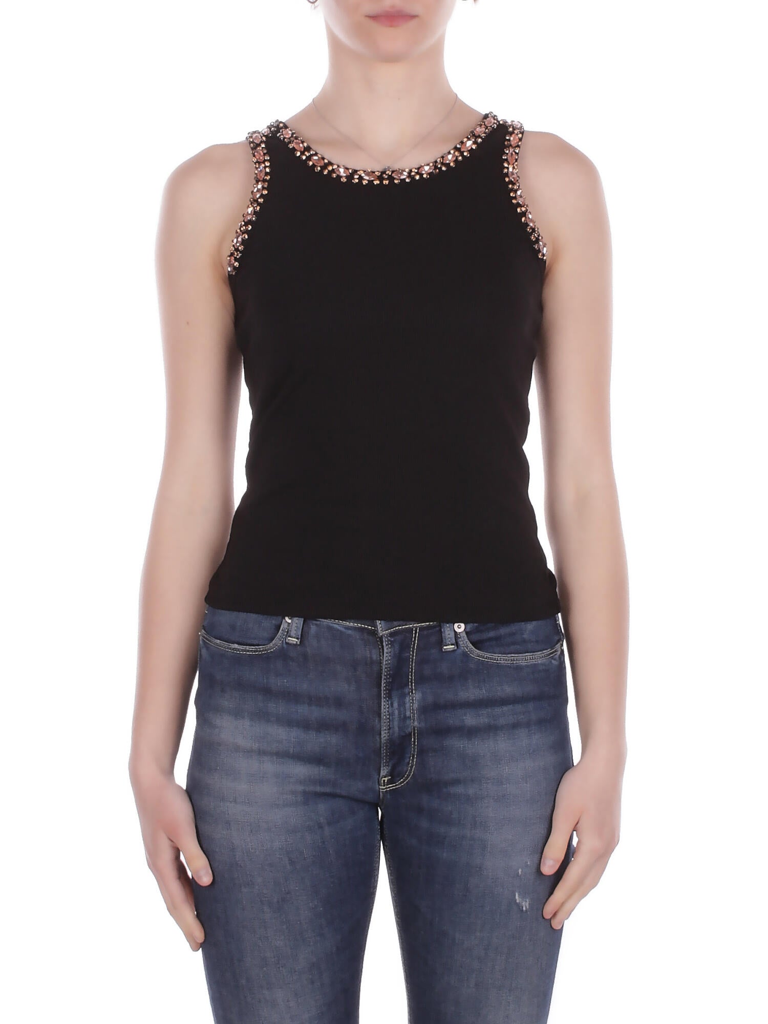 JOHN RICHMOND Donna Canotta UWP26214CNFE BLACK Singlet buman Black
