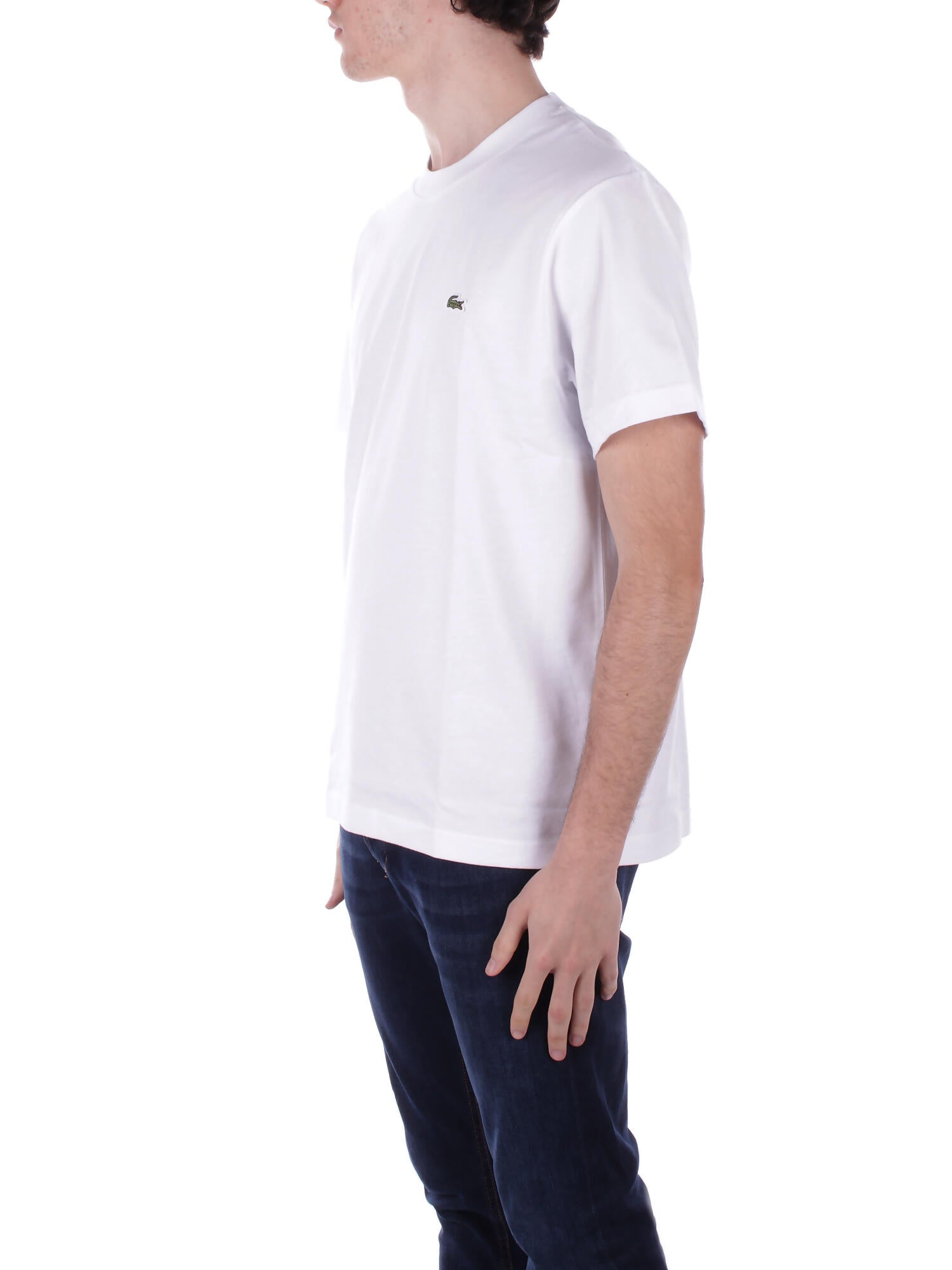 LACOSTE Uomo T-shirt TH7318 001 Tee shirt Bianco