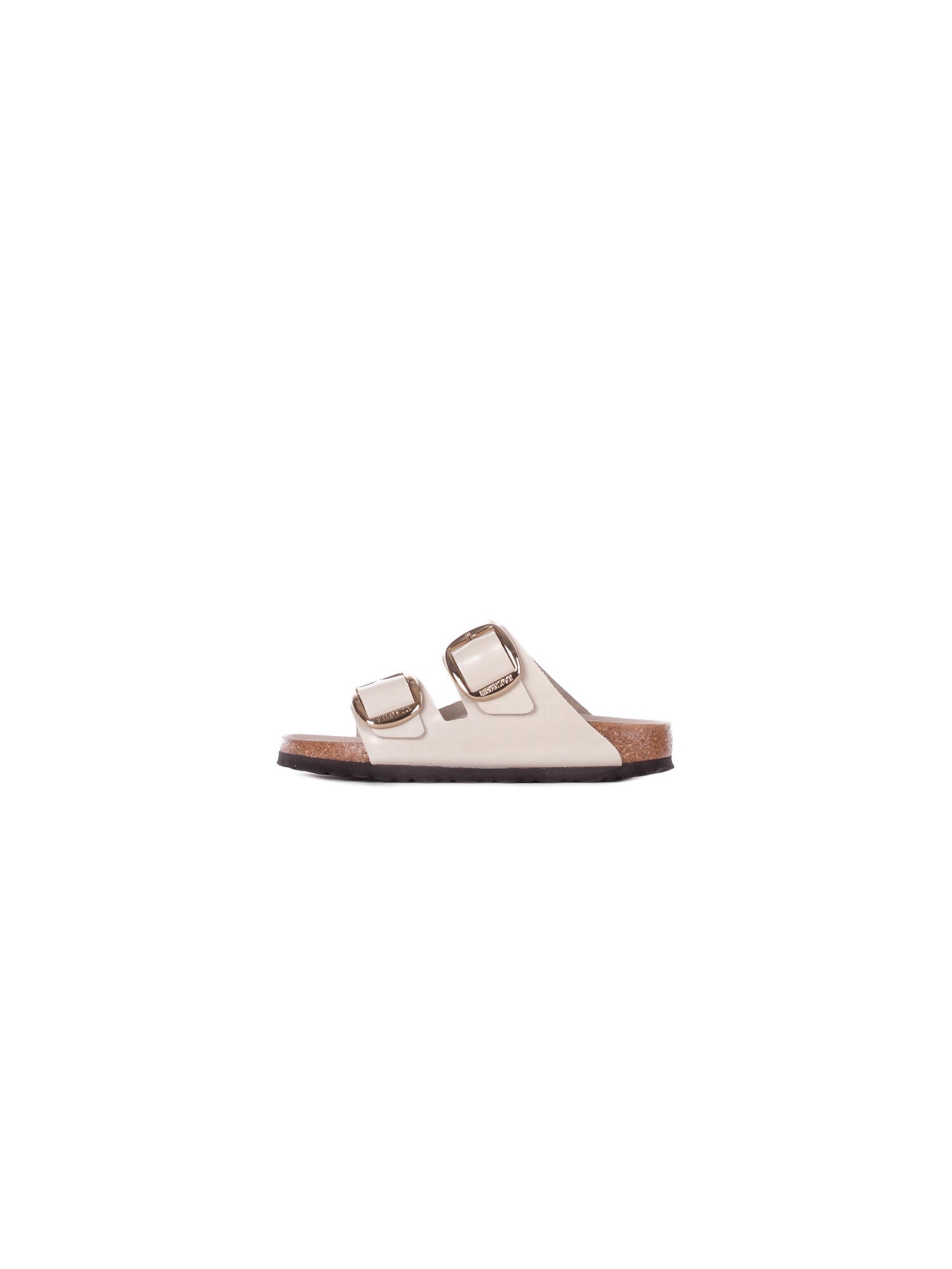 BIRKENSTOCK Unisex Sandali 1031873 OYSTER Arizona big buckle hex shine Panna