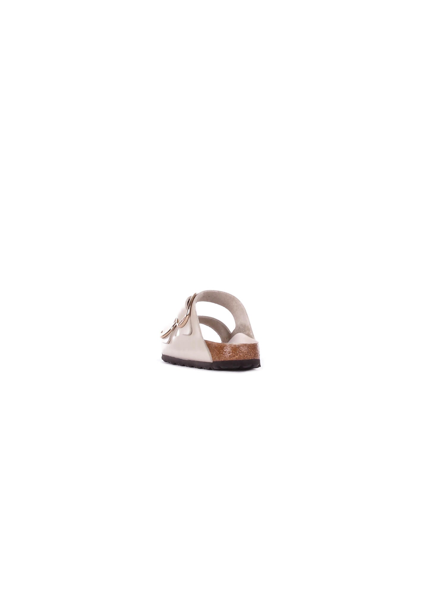 BIRKENSTOCK Unisex Sandali 1031873 OYSTER Arizona big buckle hex shine Panna